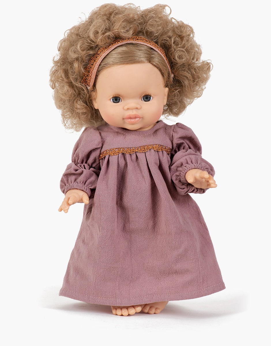 Princess Eleanor set with purple linen dress