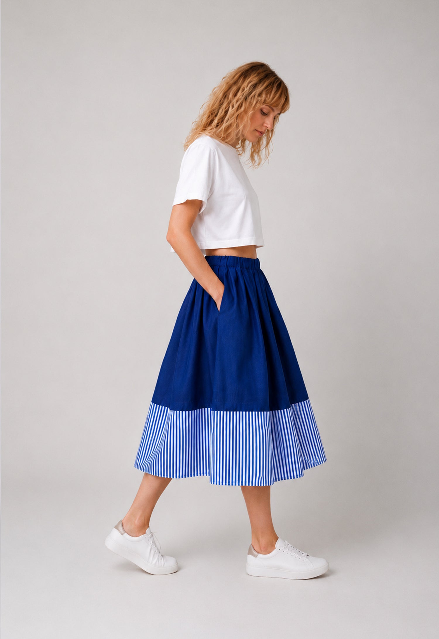 Miss Kay Linen Skirt