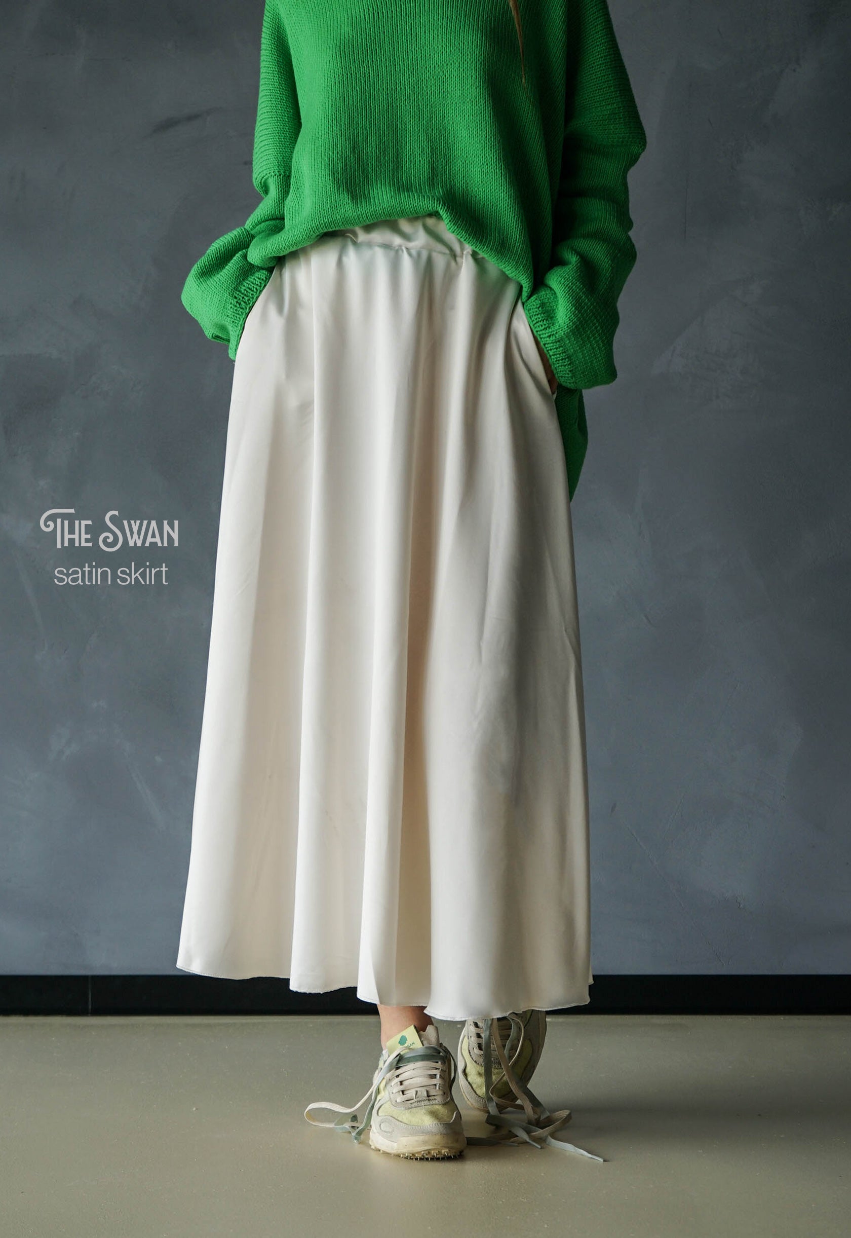 The Swan Satin Skirt