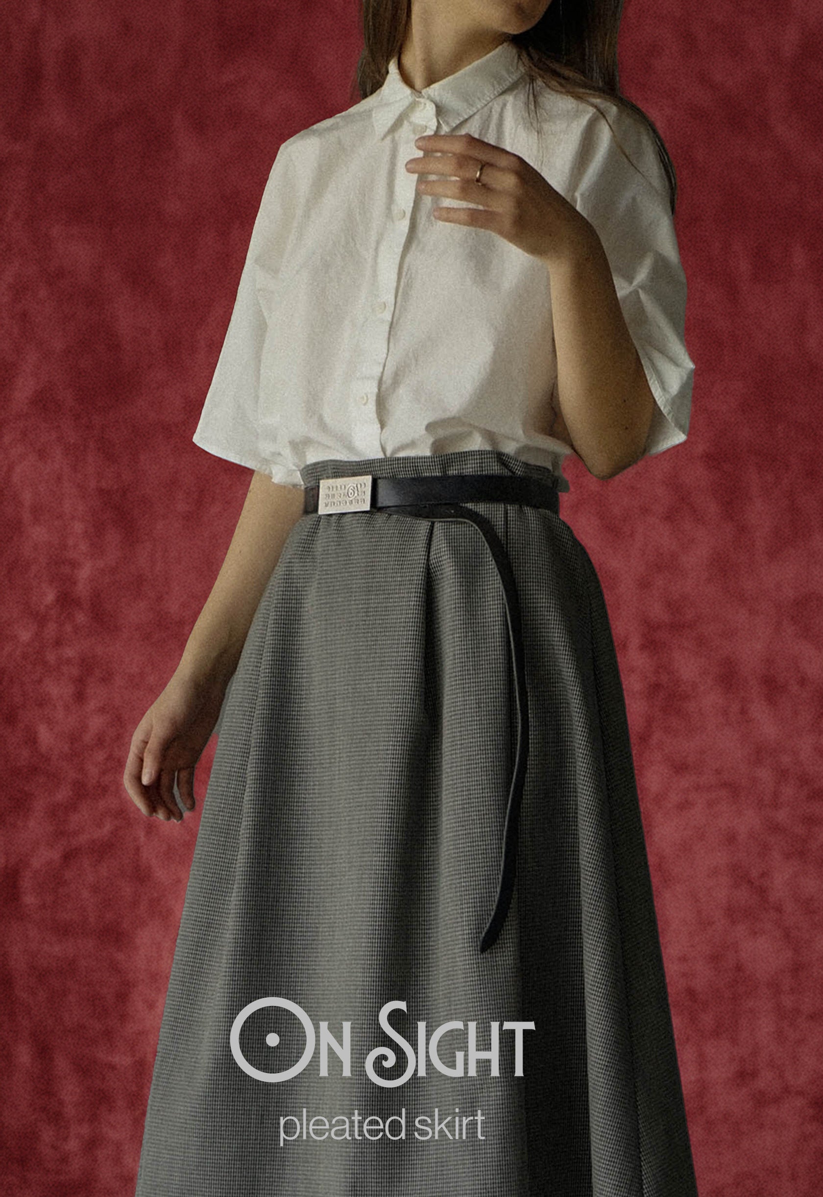 On Sight Pleated Skirt