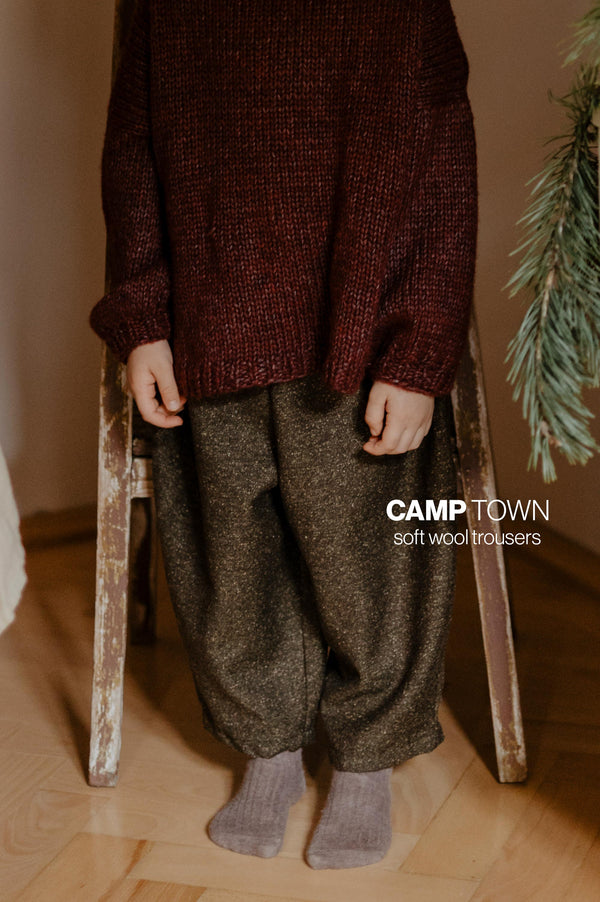 Camp Town Soft Wool Trousers