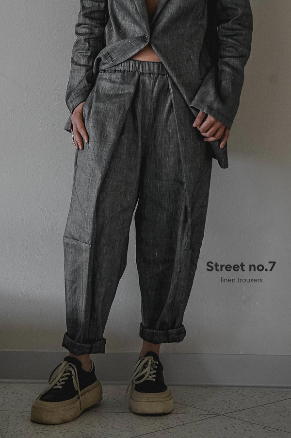Street No 7 Linen Trousers
