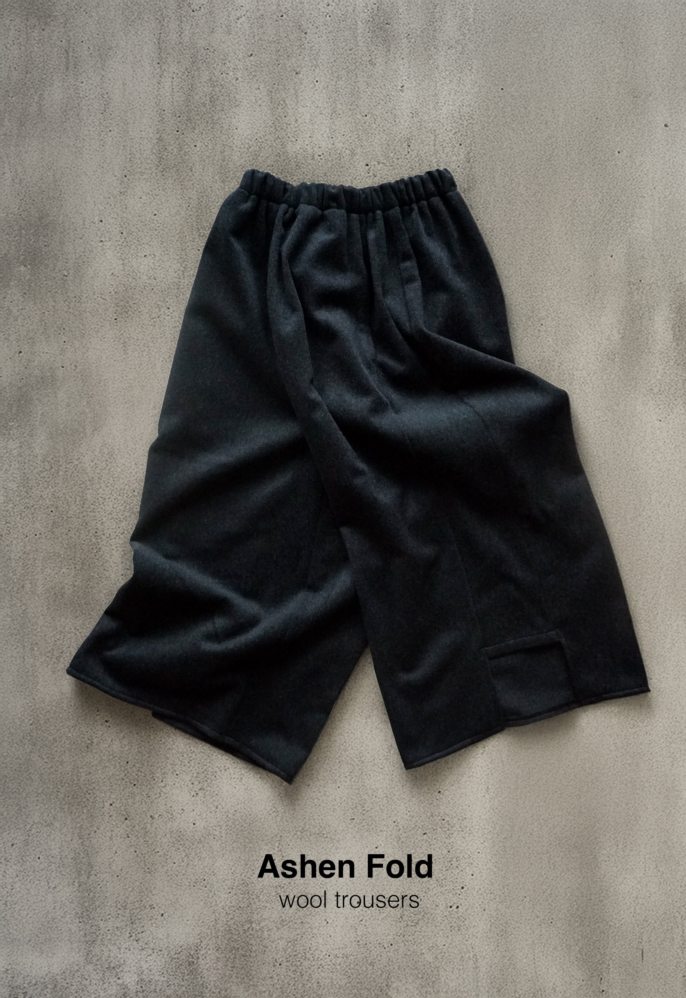 Ashen Fold Wool Trousers