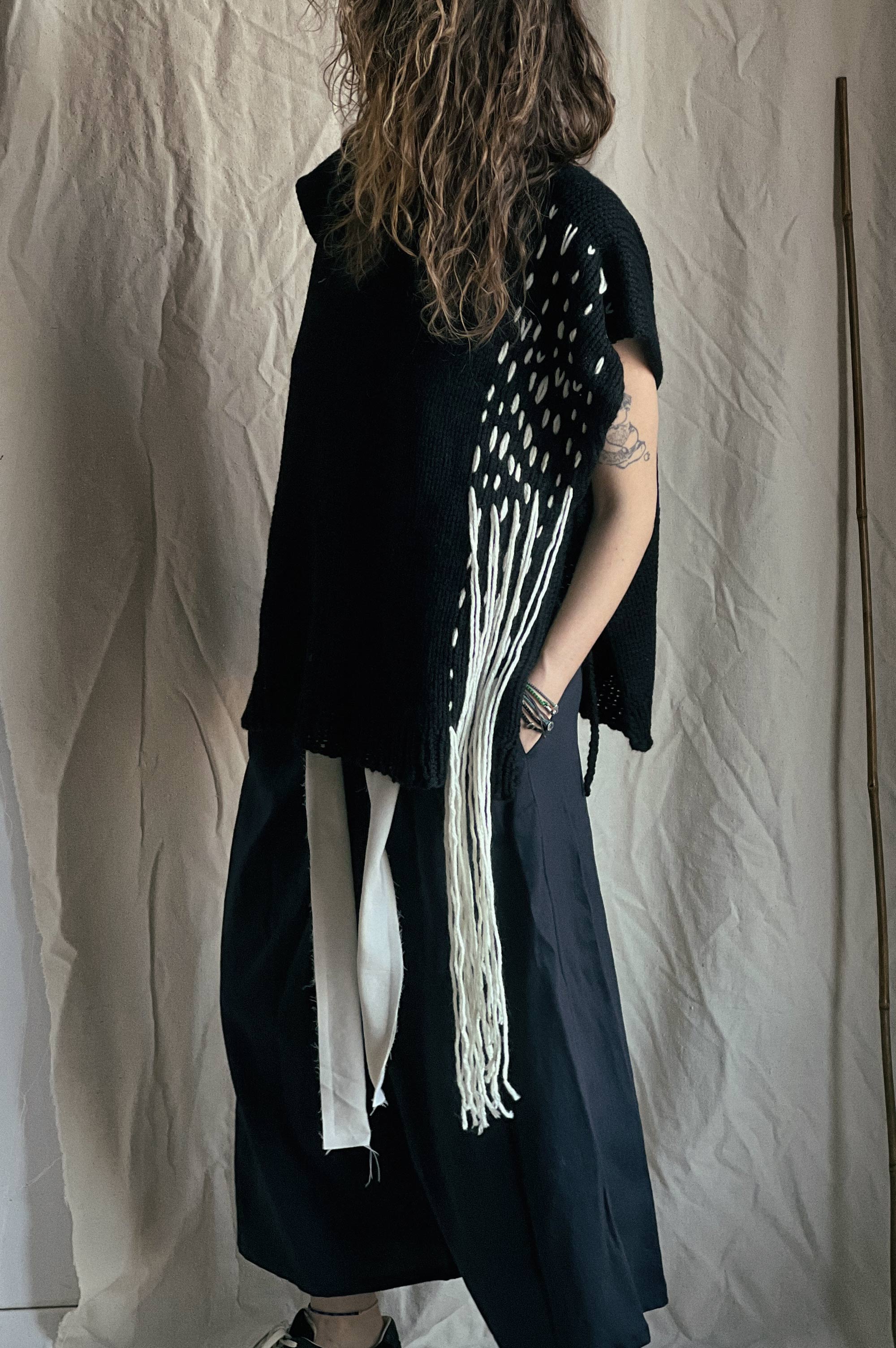 Yasushi Hand Knitted Vest