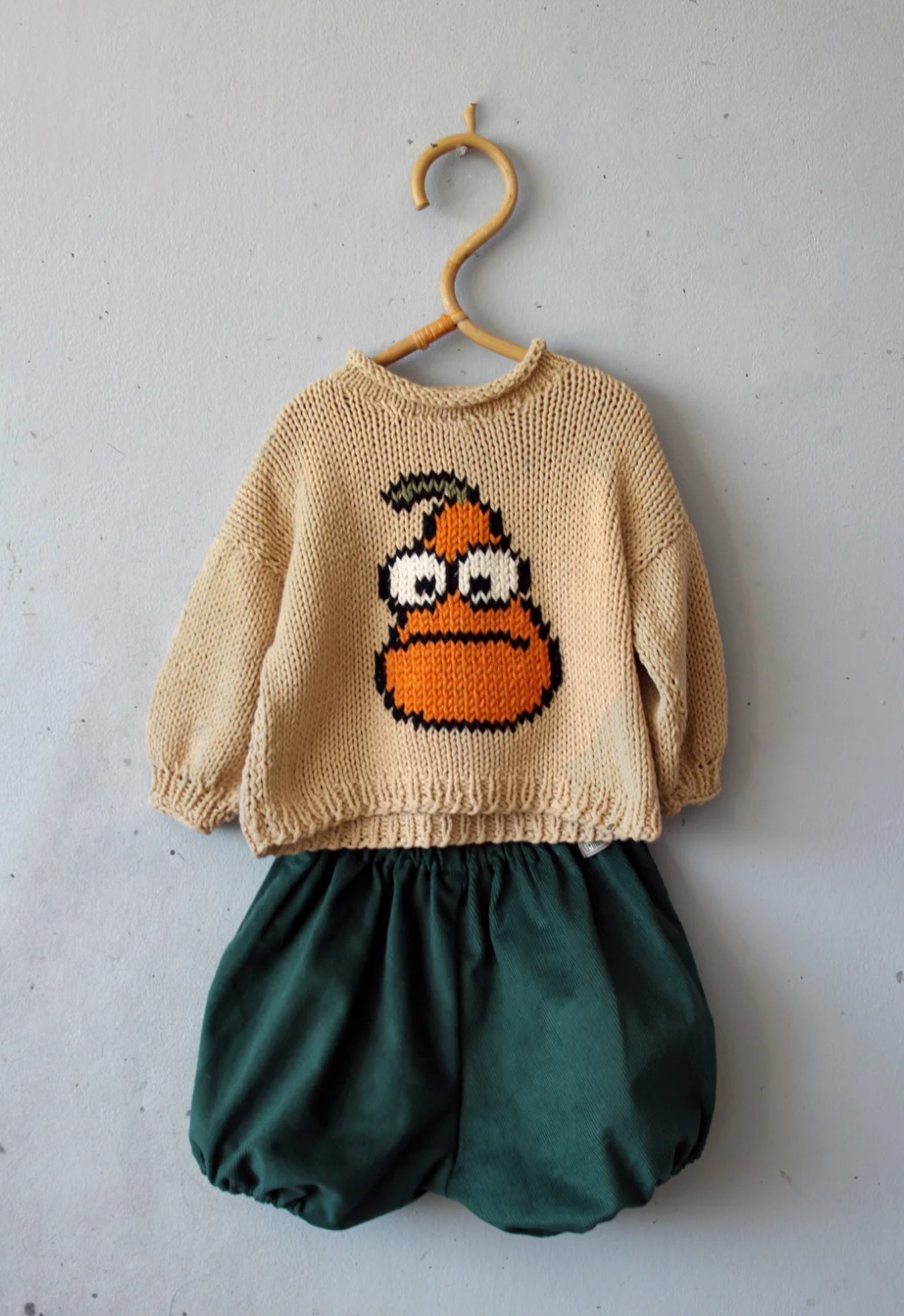 Sweet pear Hand Knitted Cotton top