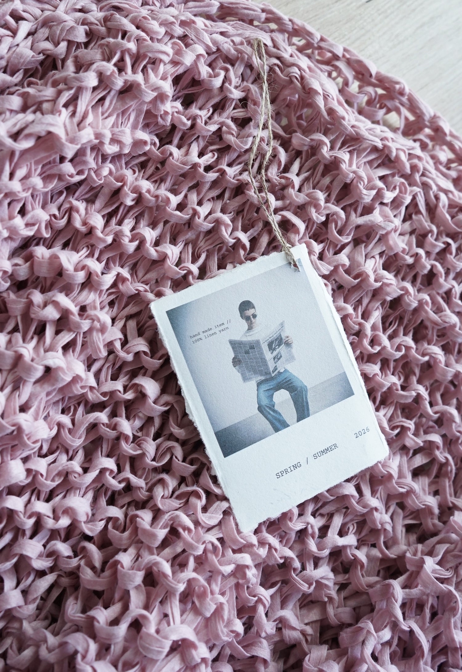 Pink Martini Hand Knitted Ribbon top