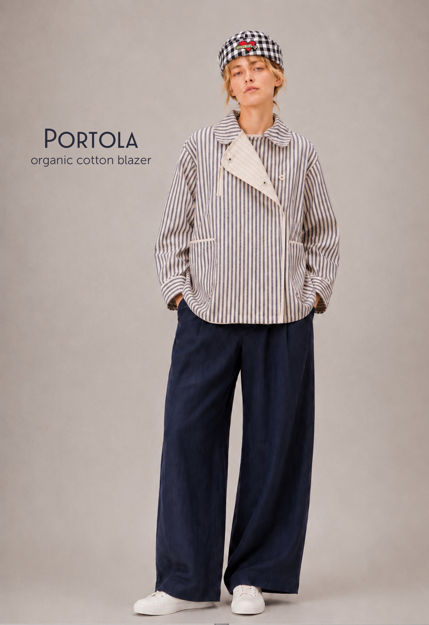 Portola organic cotton blazer