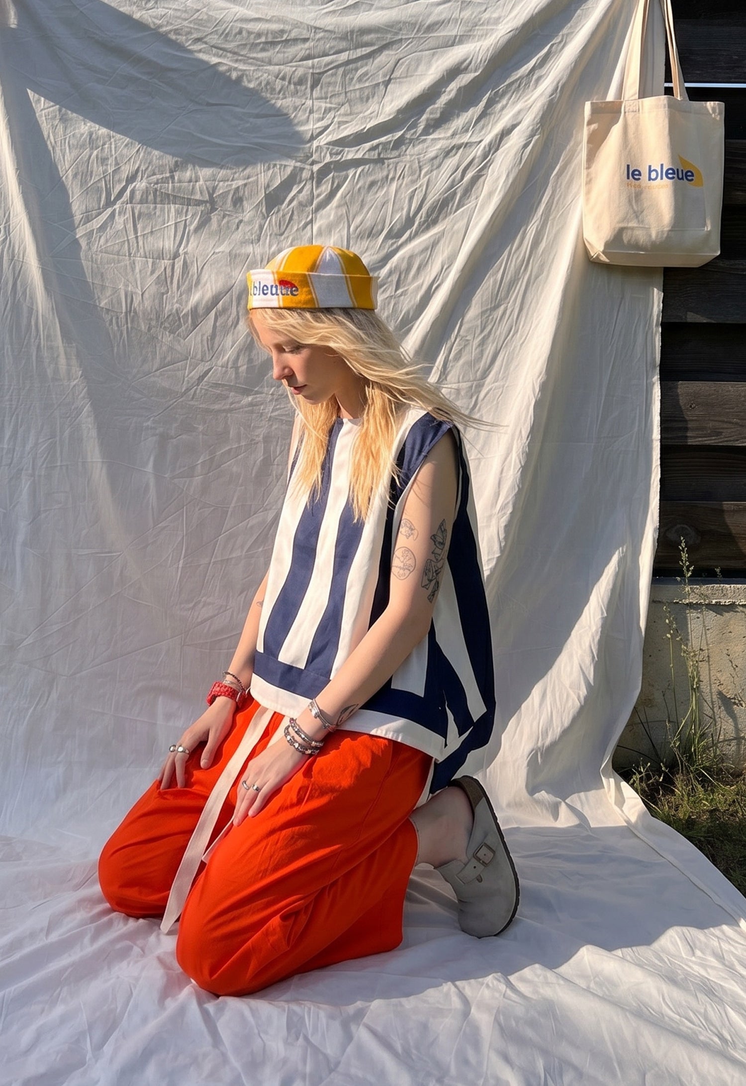 Red Tide Cotton Trousers