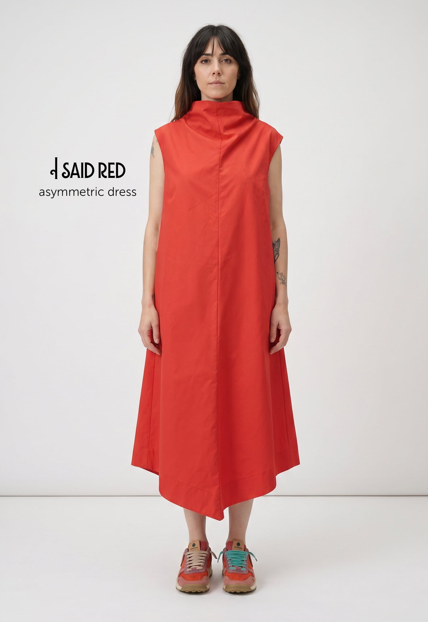 Red Asymmetric Dress