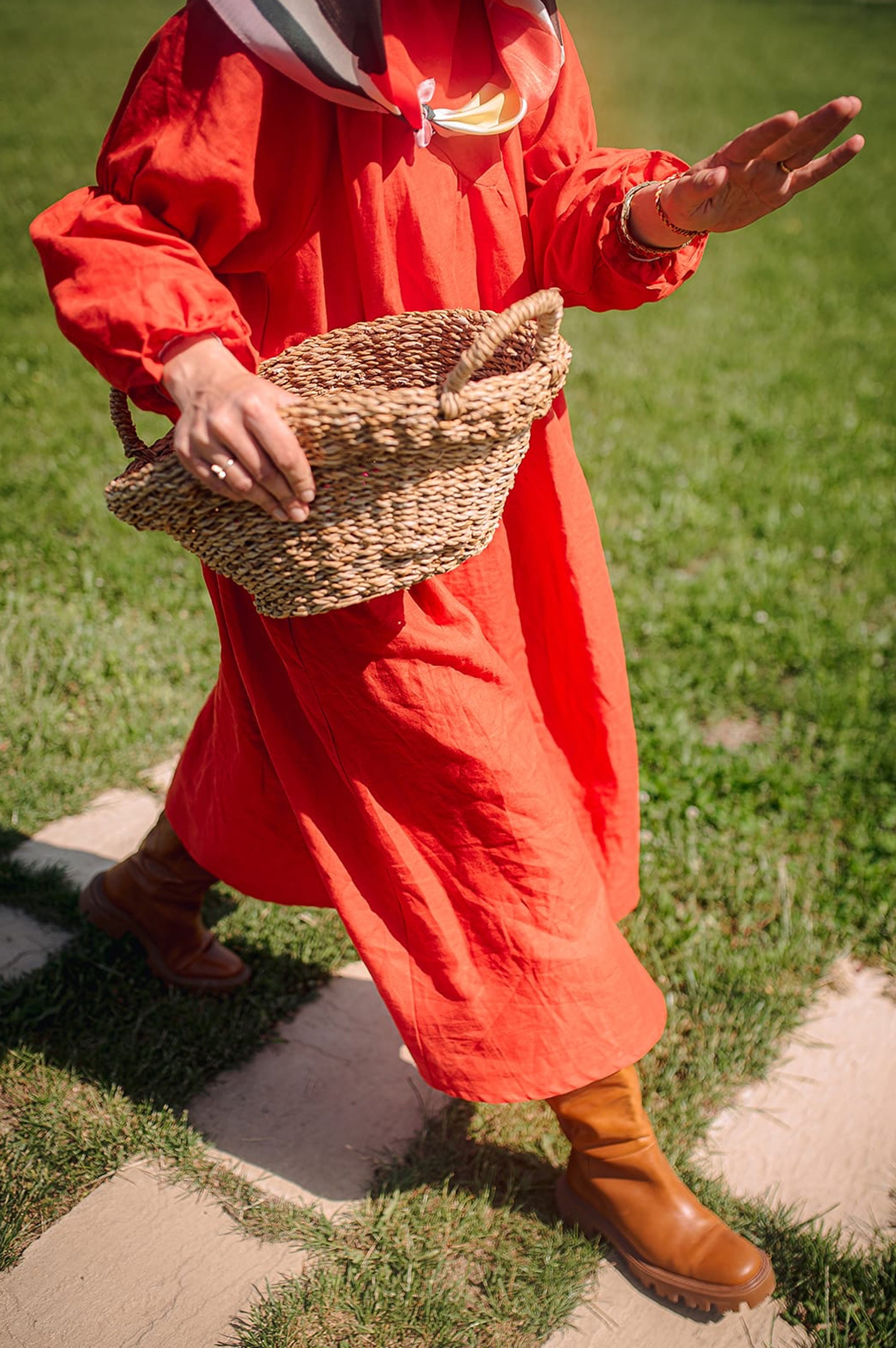 Cherry Linen dress