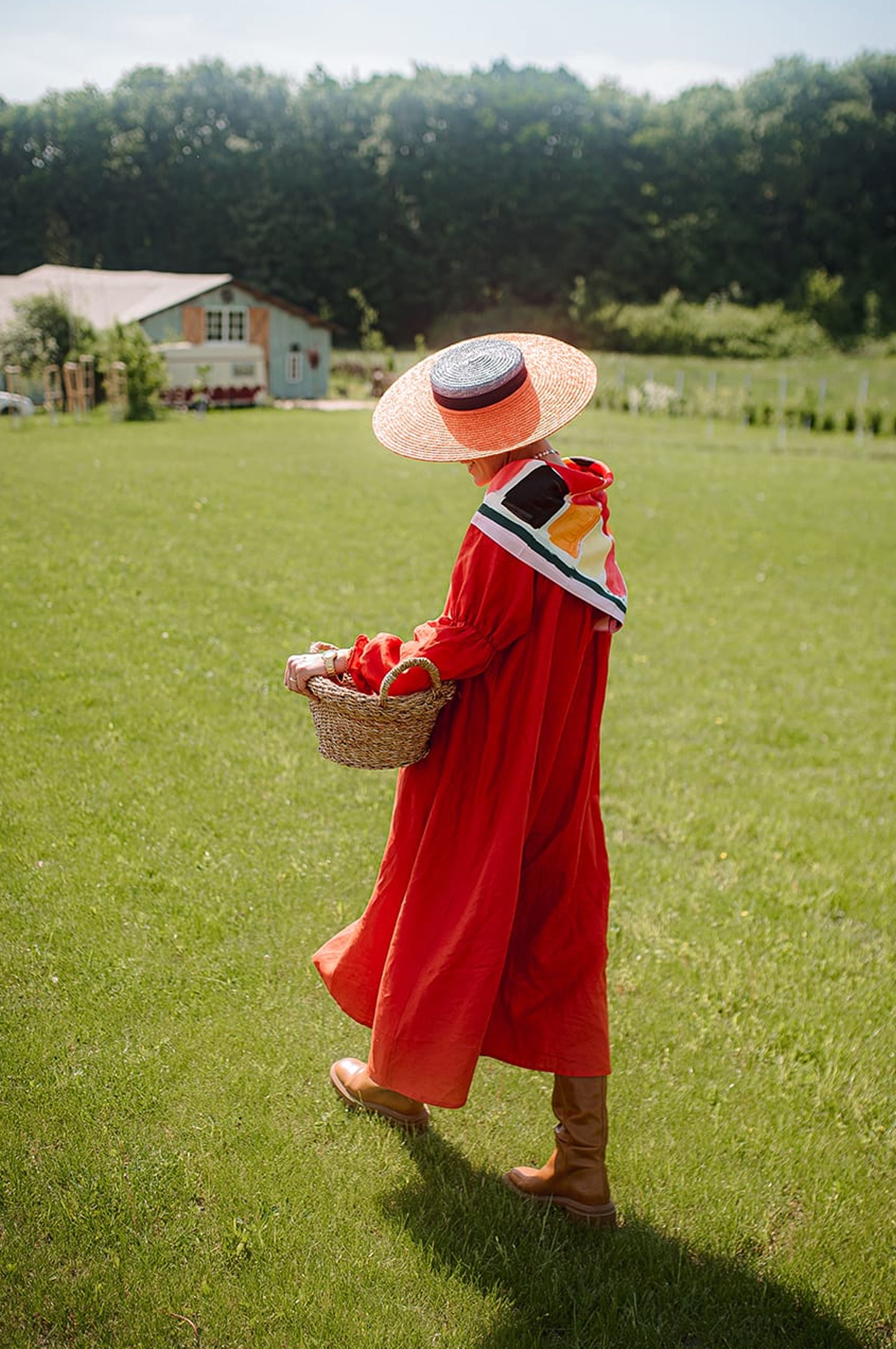 Cherry Linen dress