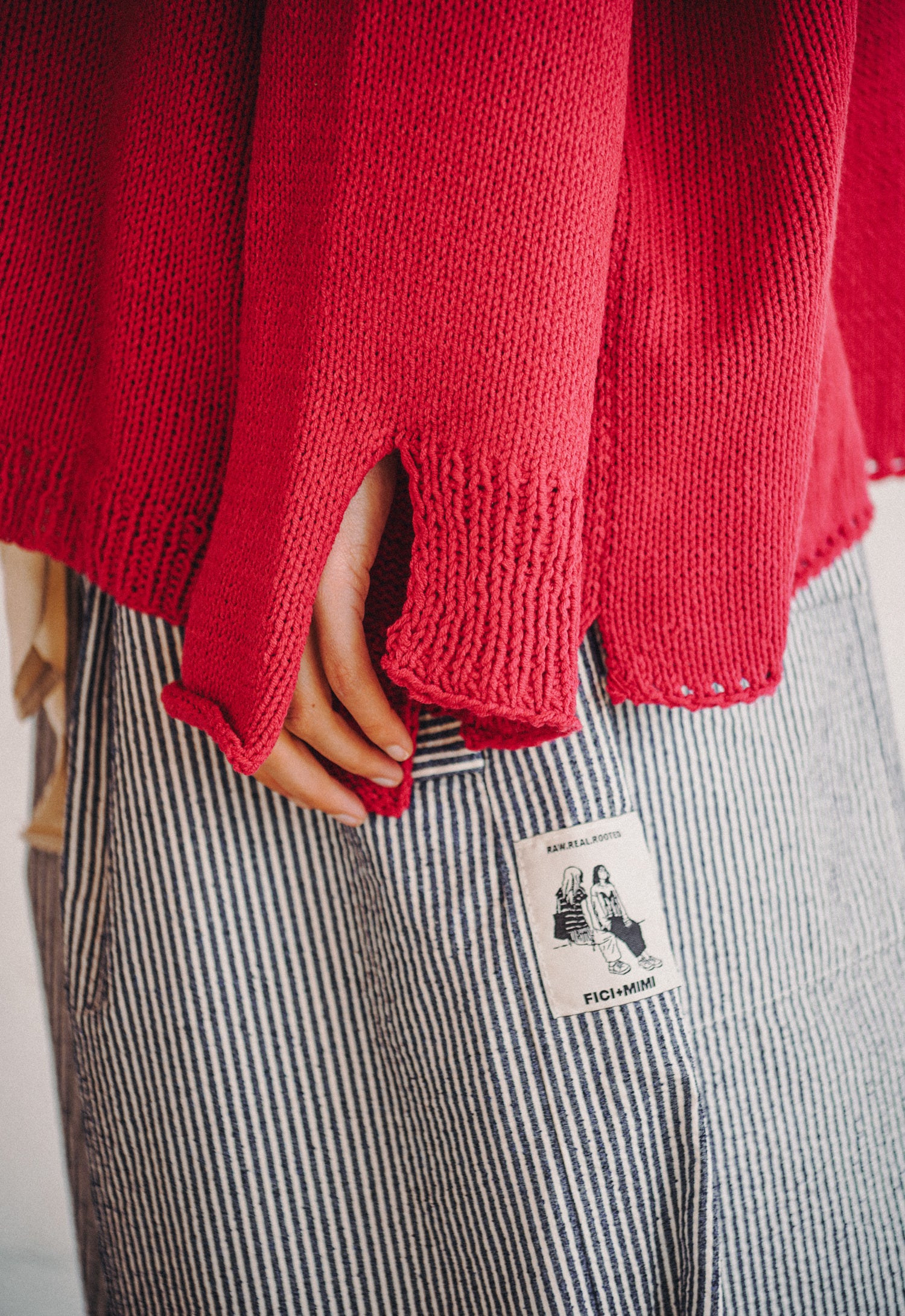 Misty Fire Hand Knitted Top