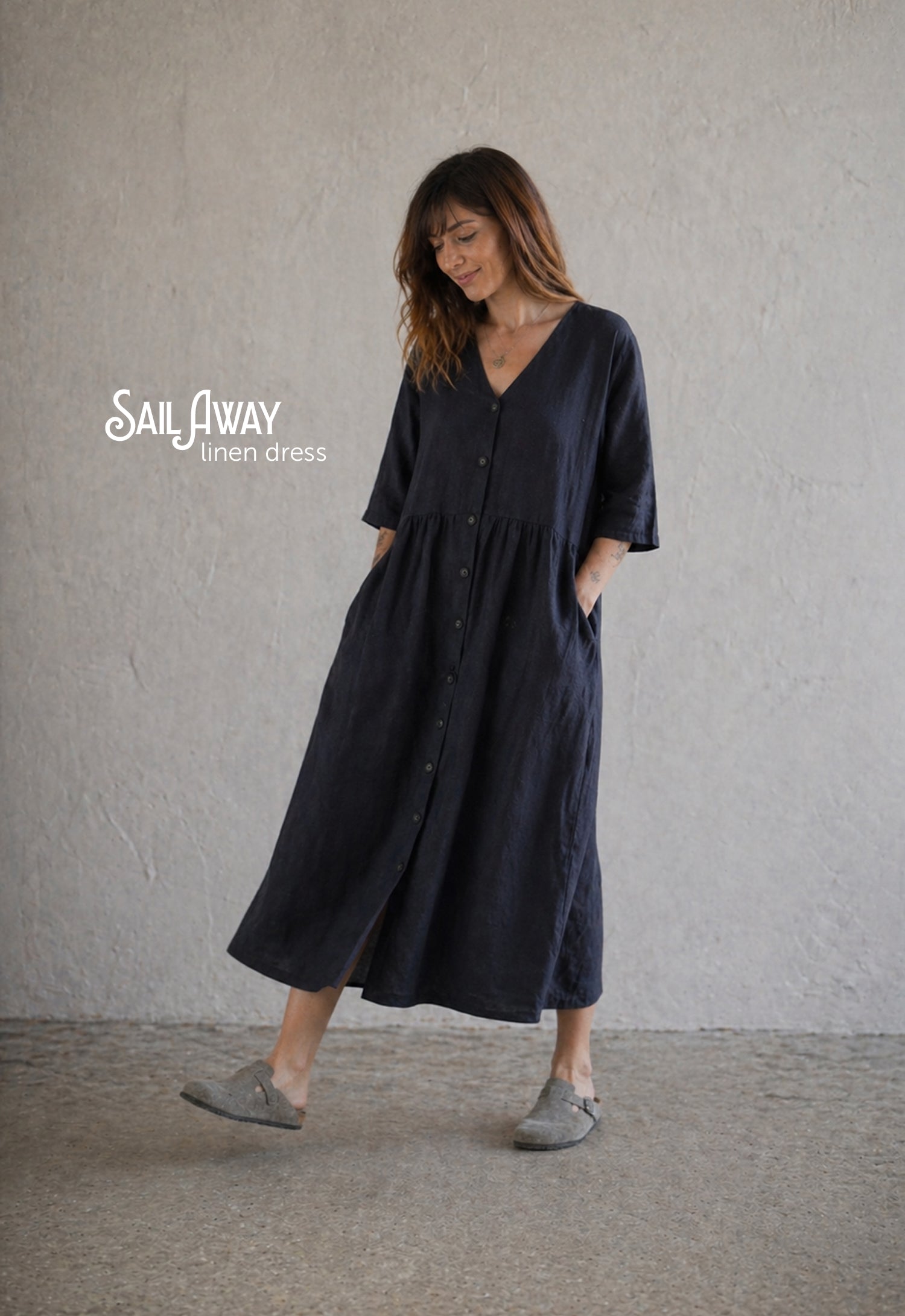 Sail away LINEN DRESS