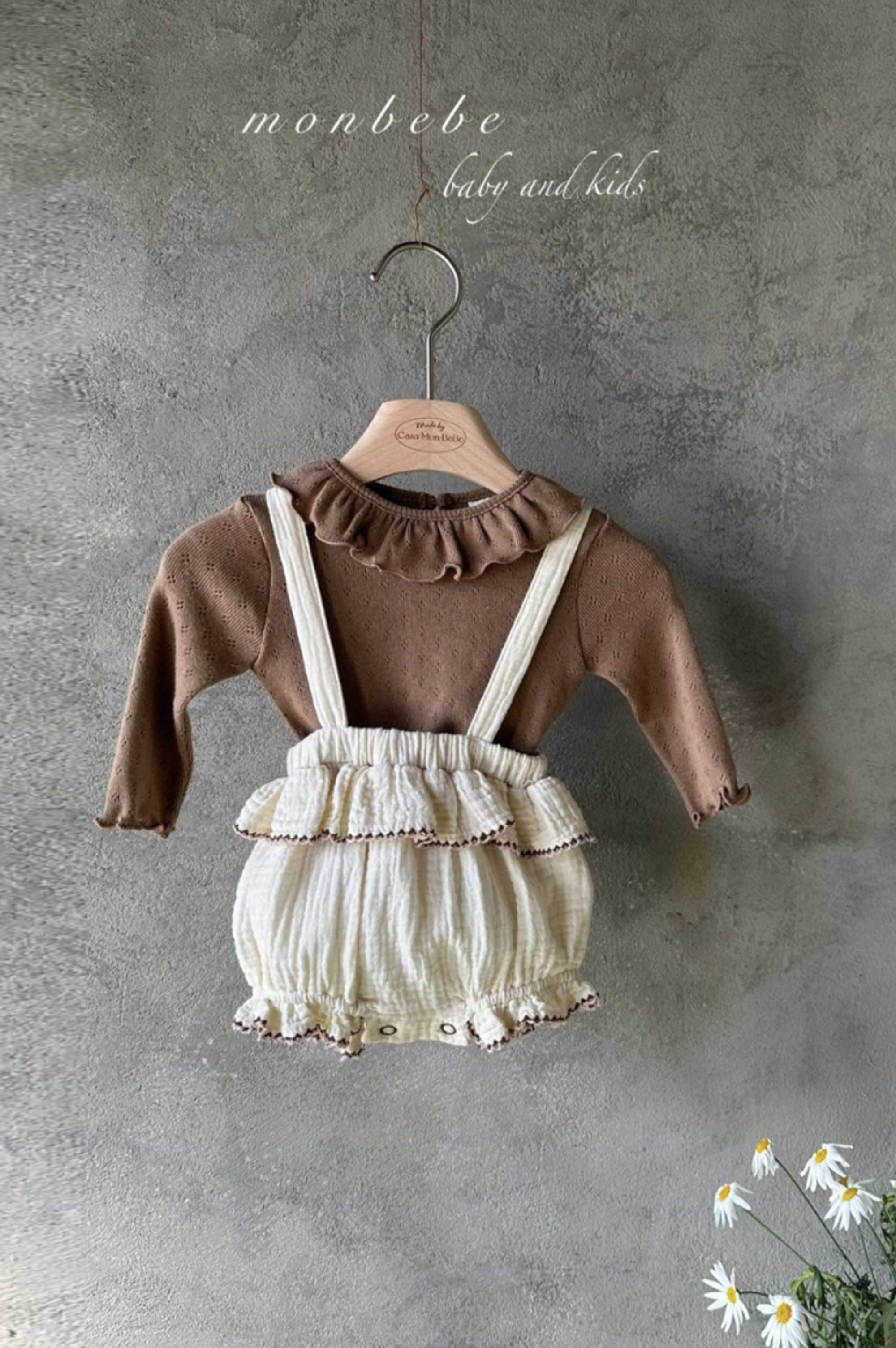 MonBebe Muslin Dungarees (3 colours)