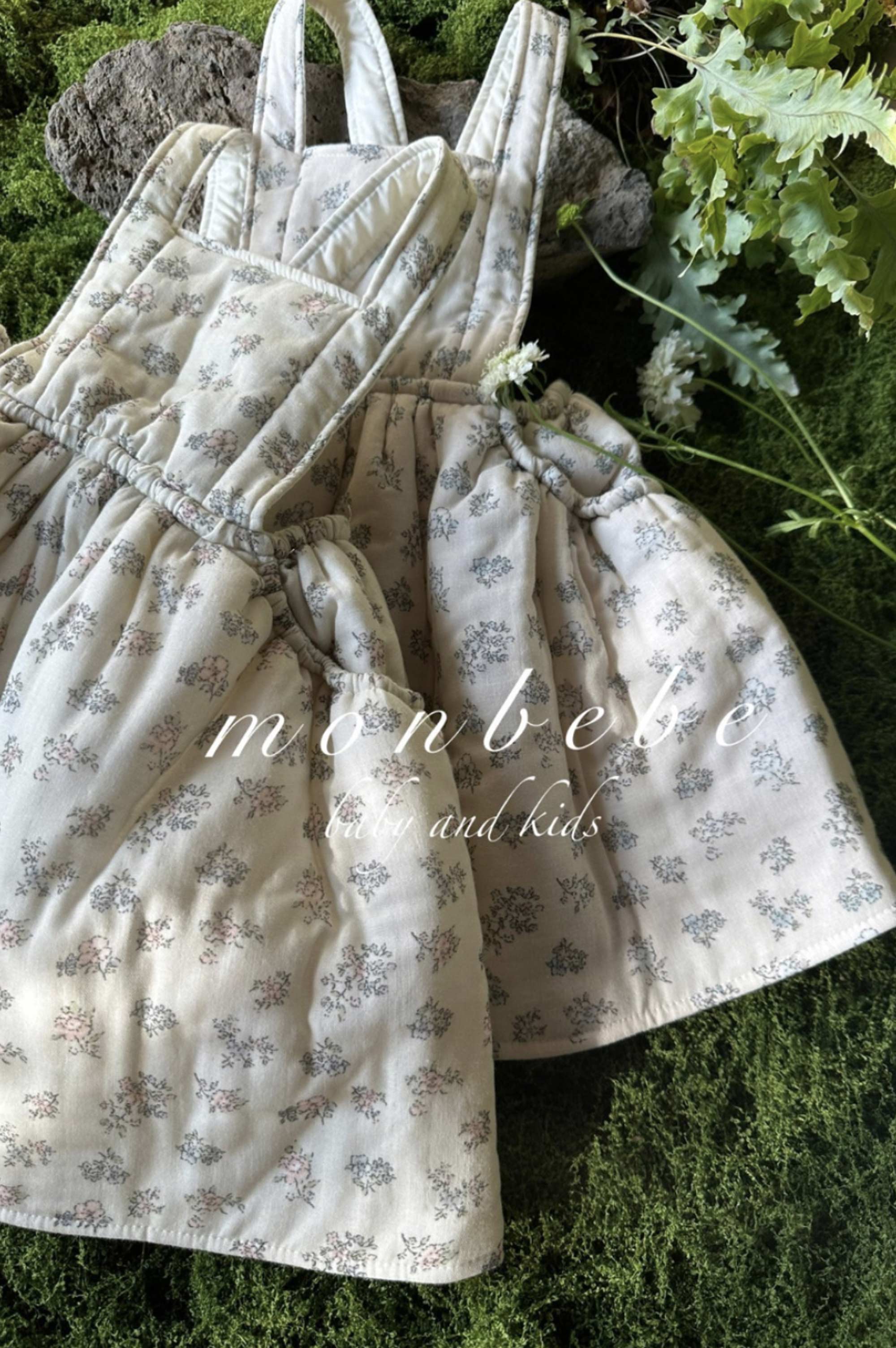 MonBebe Flower Apron Dress (2 colours)