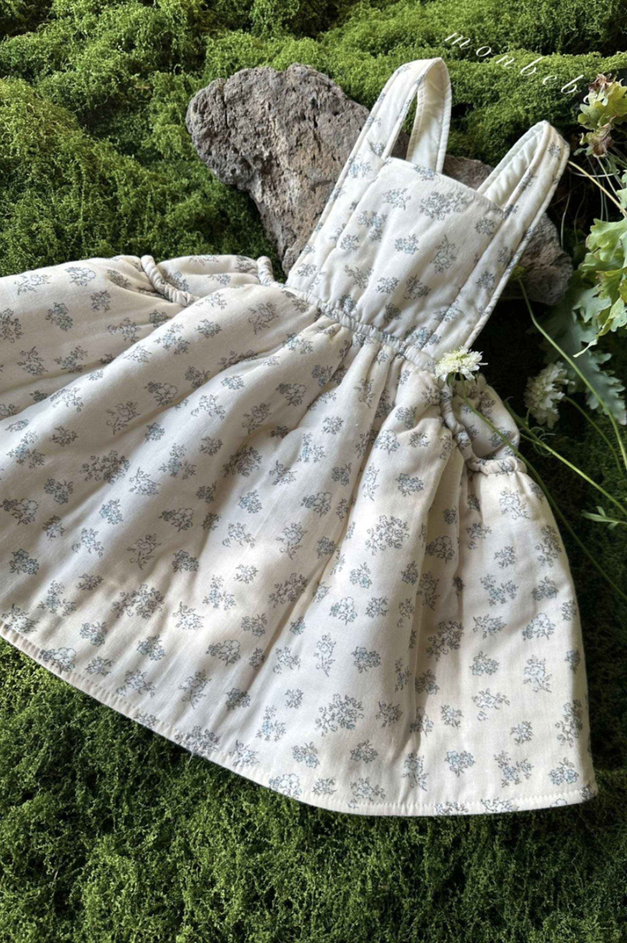 MonBebe Flower Apron Dress (2 colours)
