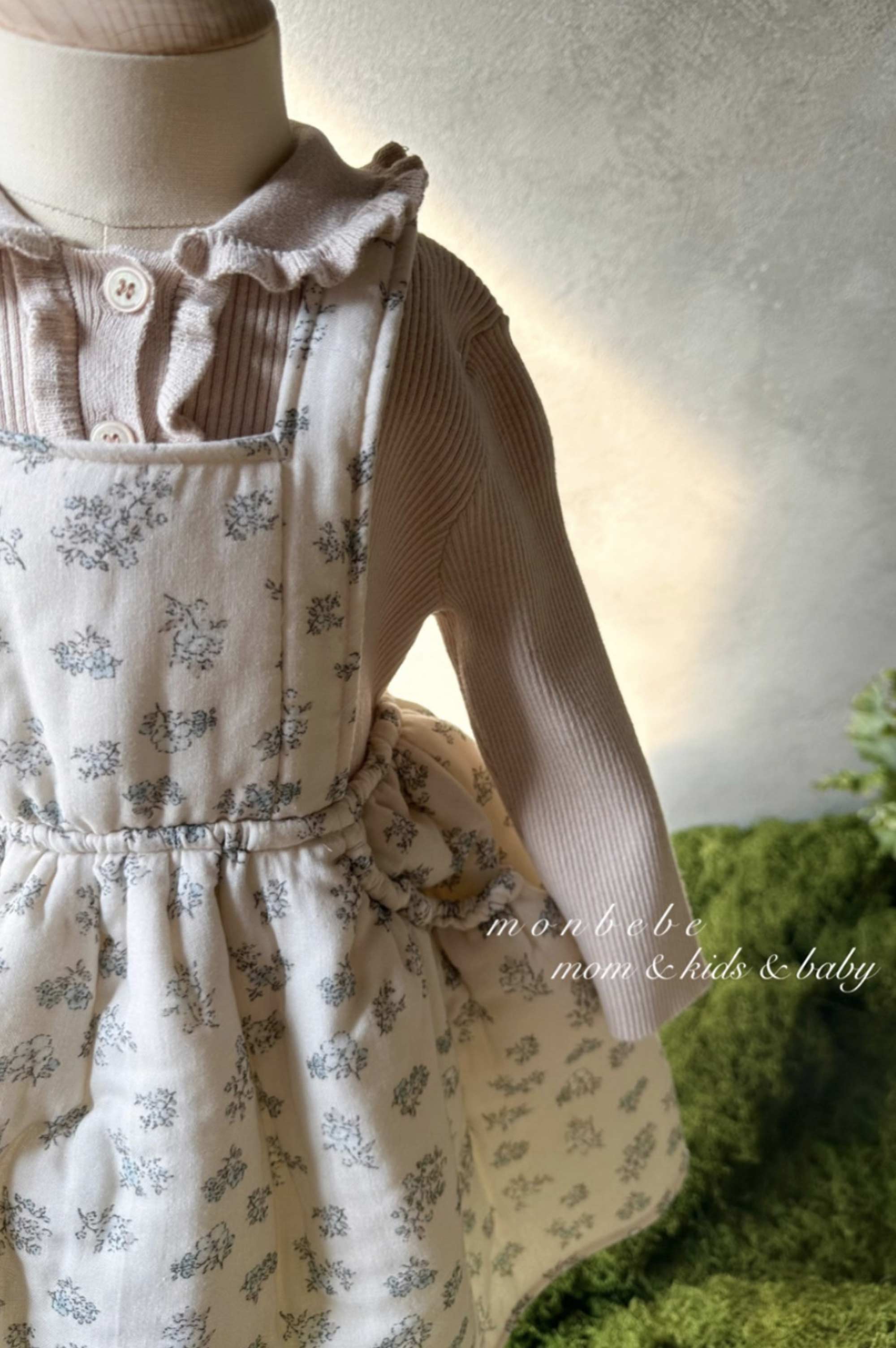 MonBebe Flower Apron Dress (2 colours)