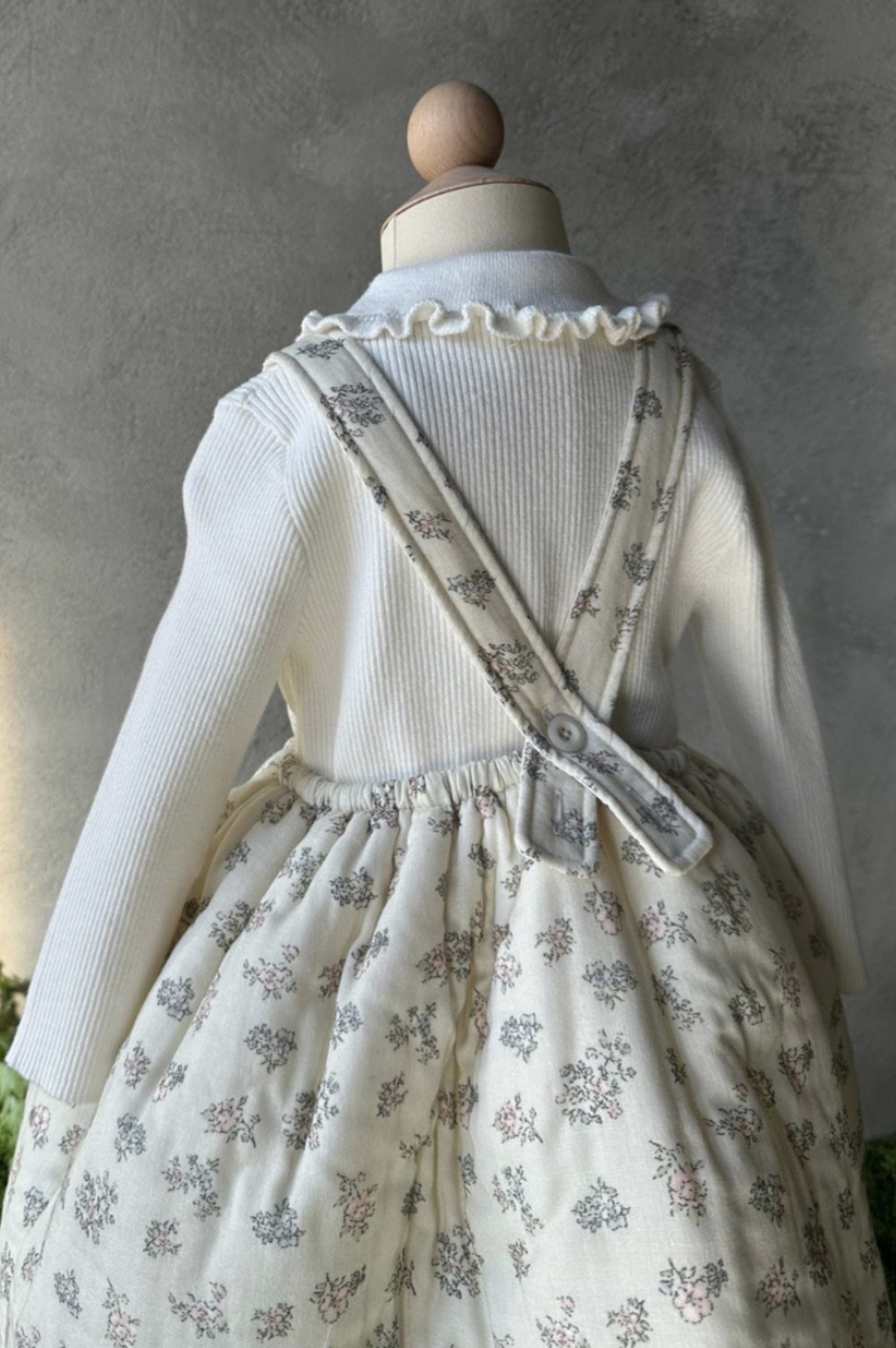 MonBebe Flower Apron Dress (2 colours)