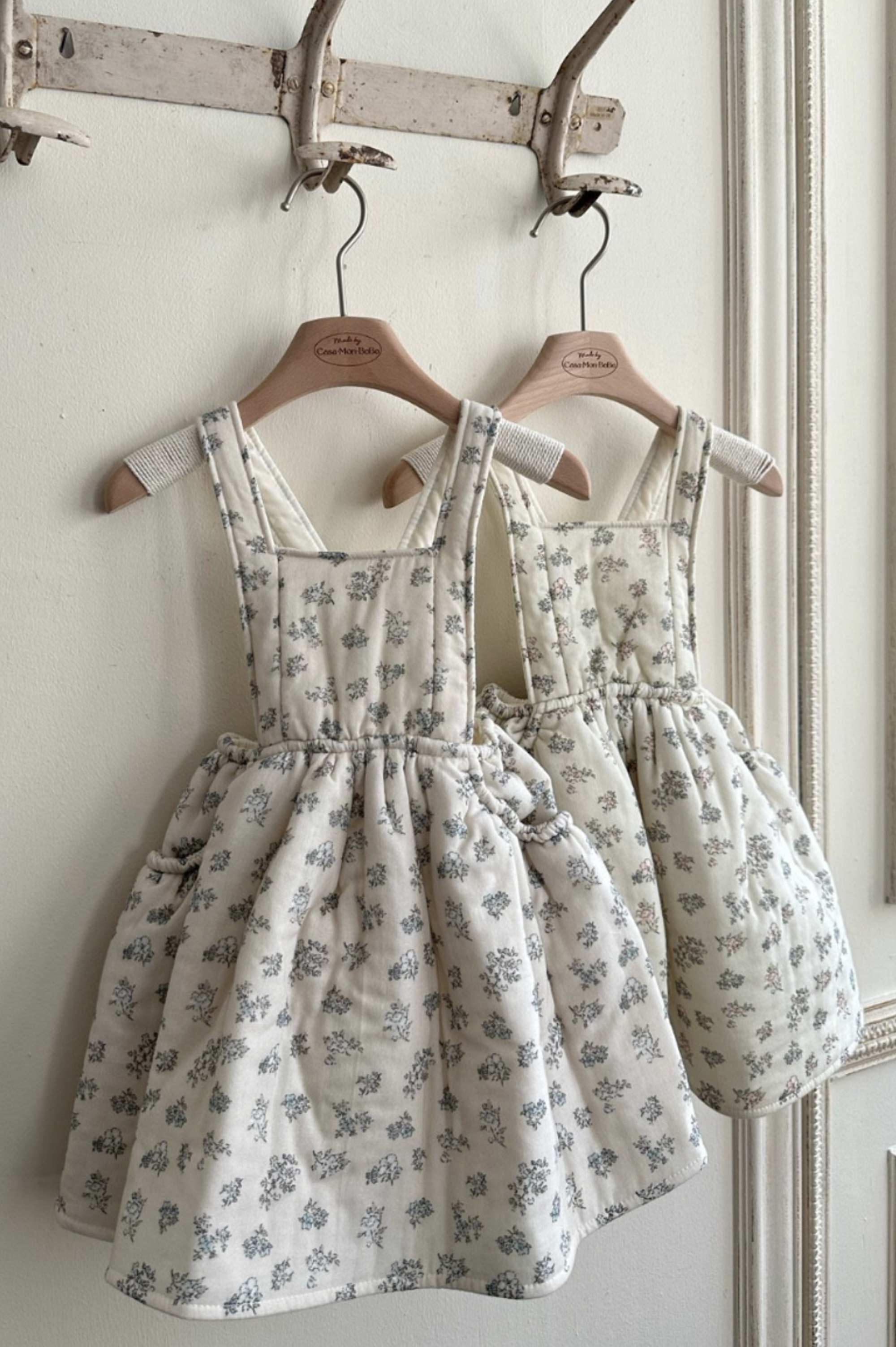 MonBebe Flower Apron Dress (2 colours)