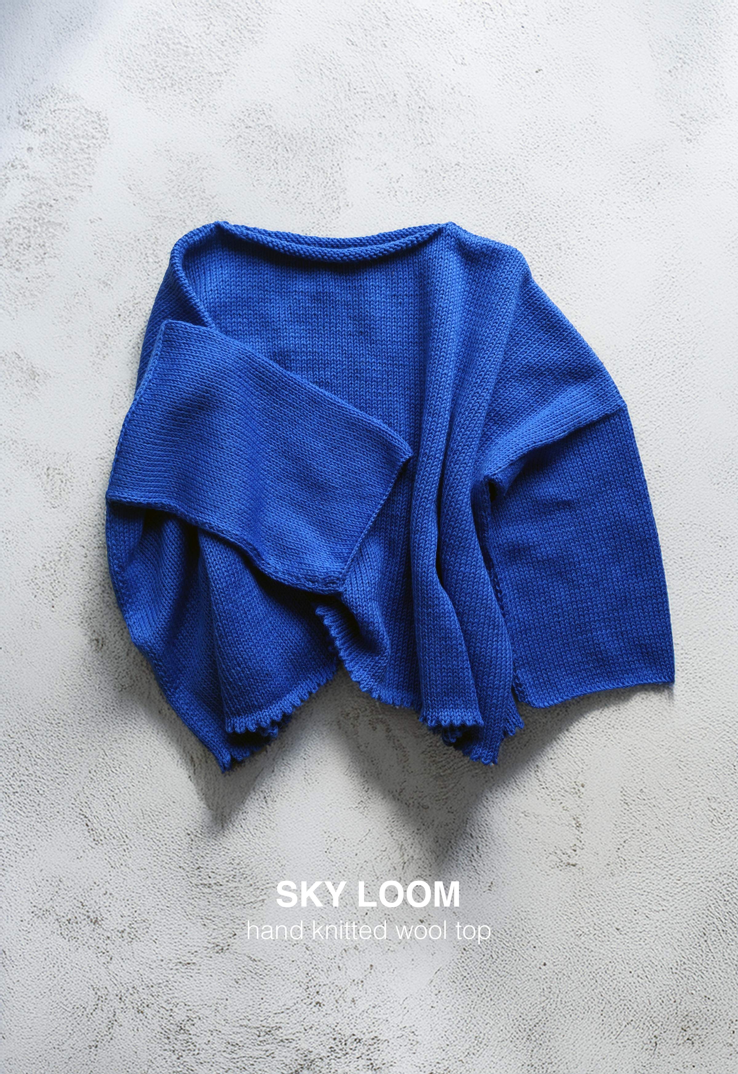 SKY LOOM HAND KNITTED WOOL TOP