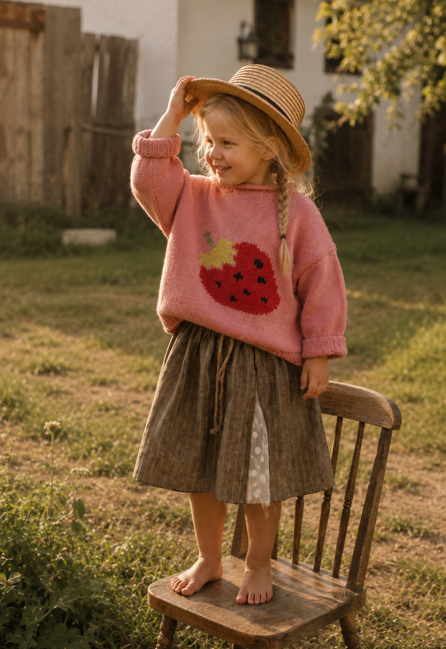Miss Sunshine Hand Knitted Top