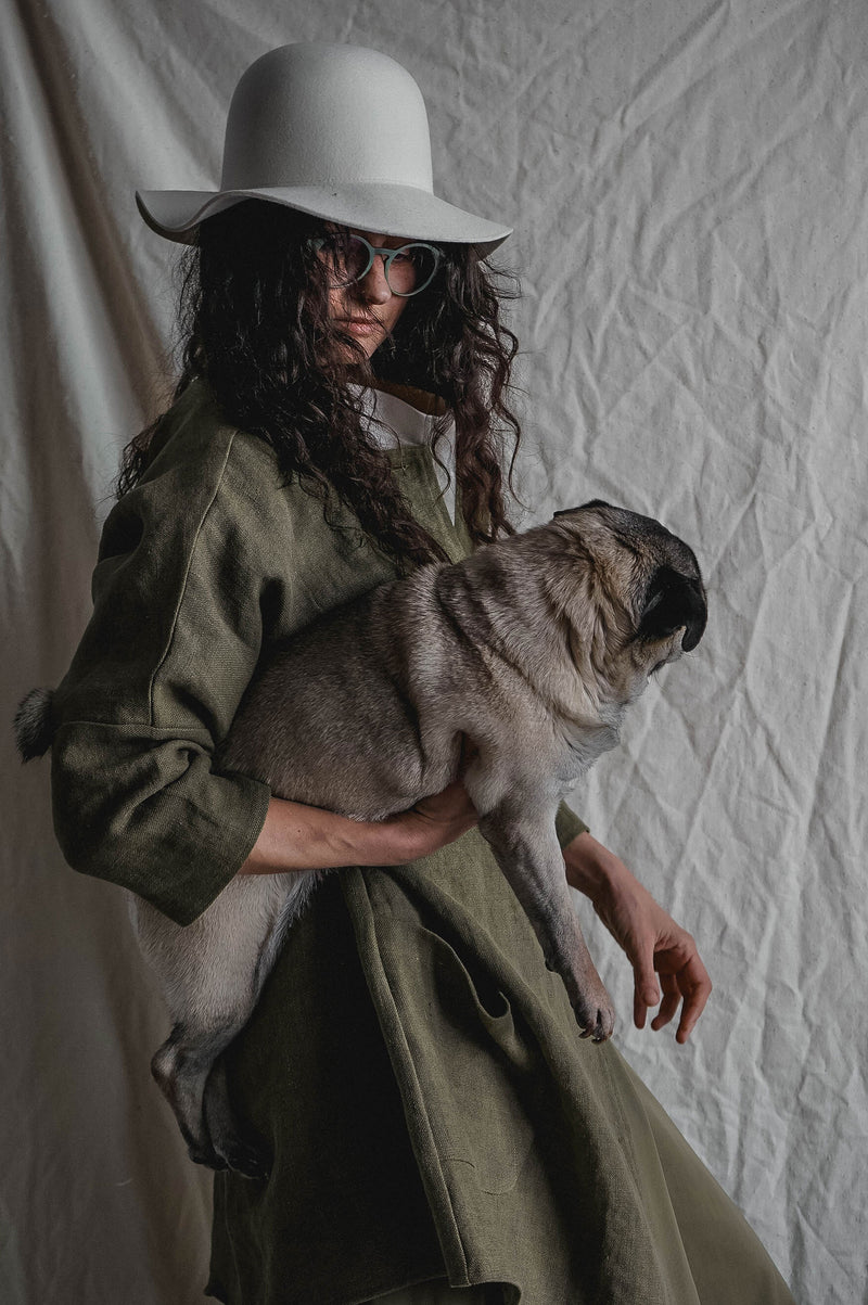 The Mad Scientist Linen Trench