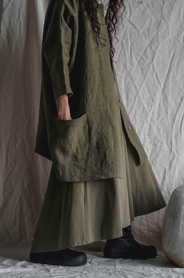 The Mad Scientist Linen Trench