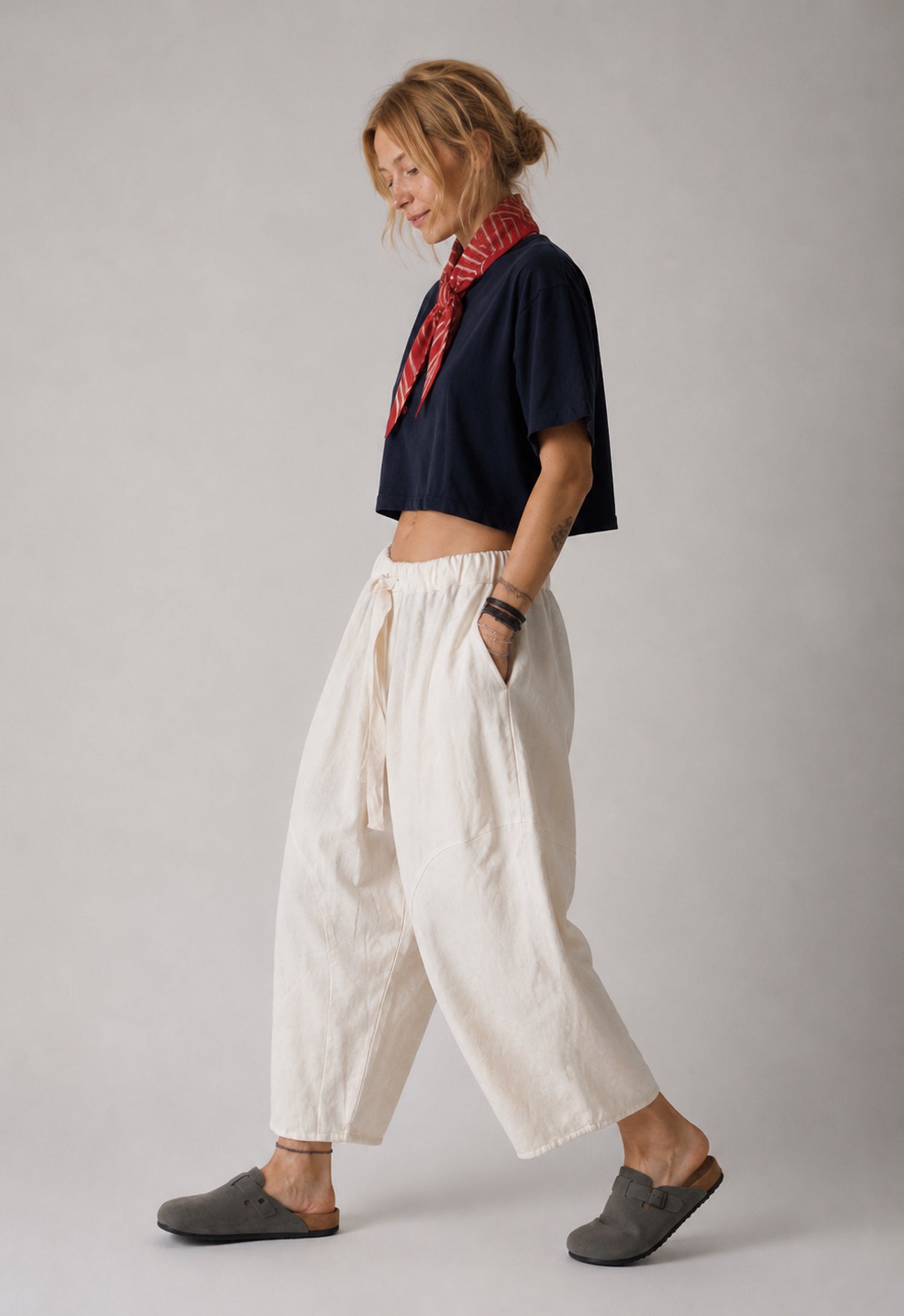 UNDERWATER LINEN TROUSERS
