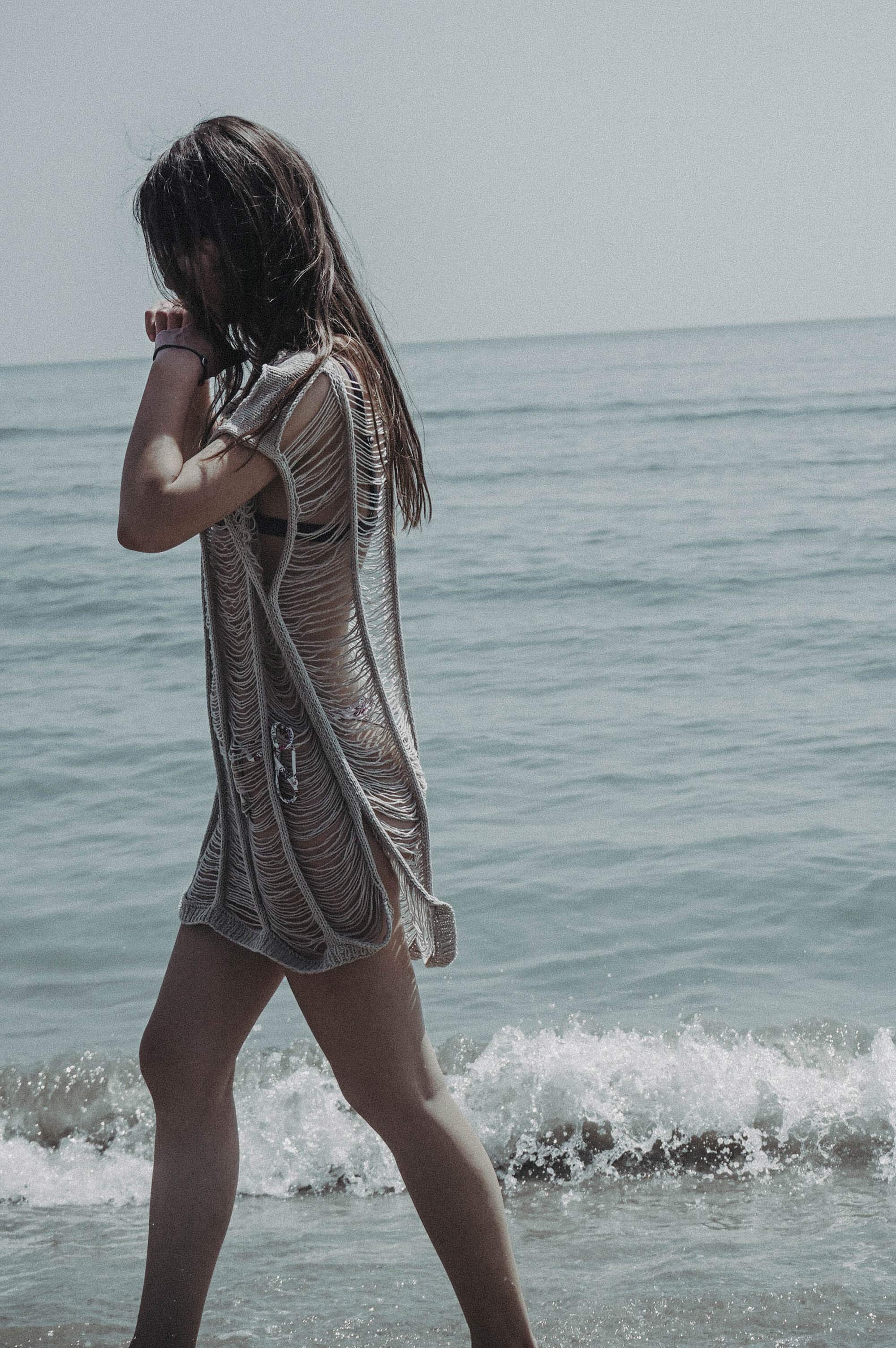 The Sea Hand Knitted Top/Dress