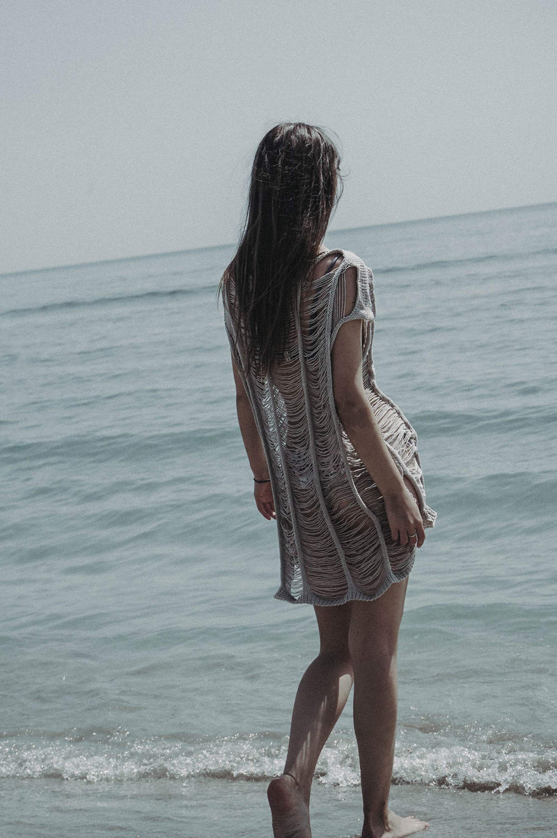 The Sea Hand Knitted Top/Dress