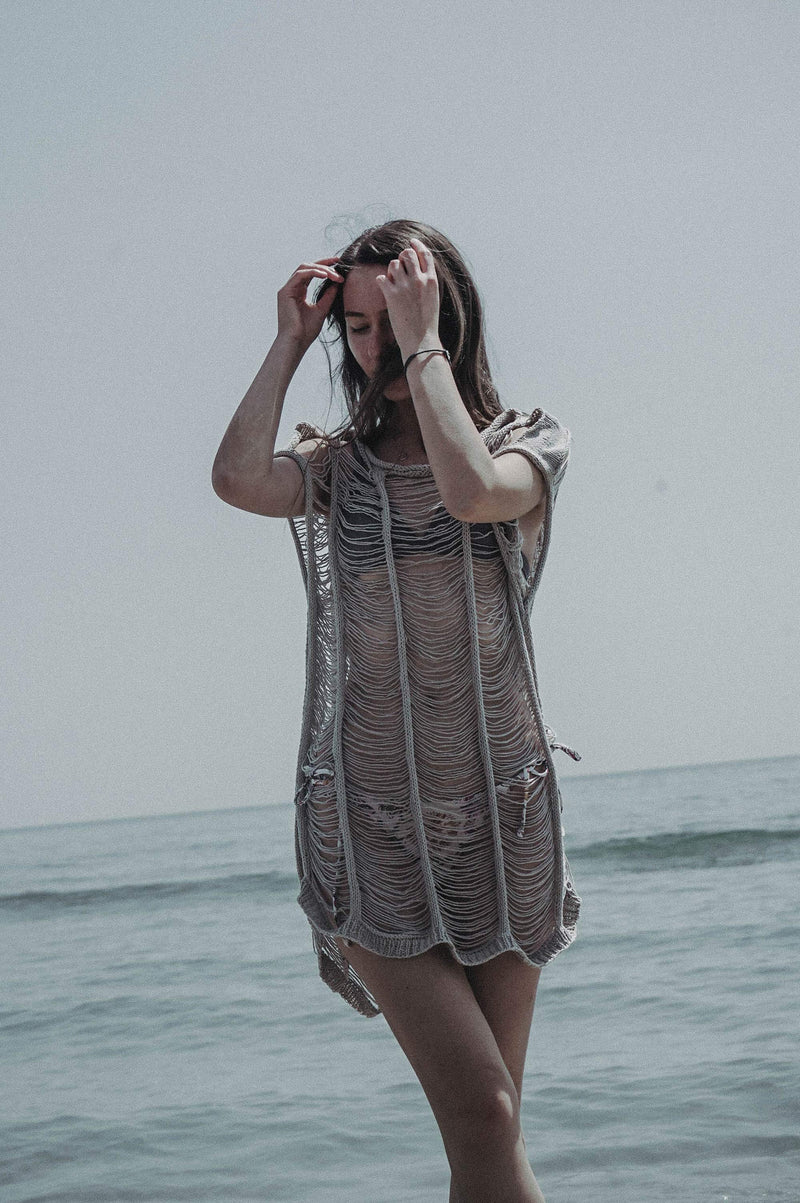 The Sea Hand Knitted Top/Dress