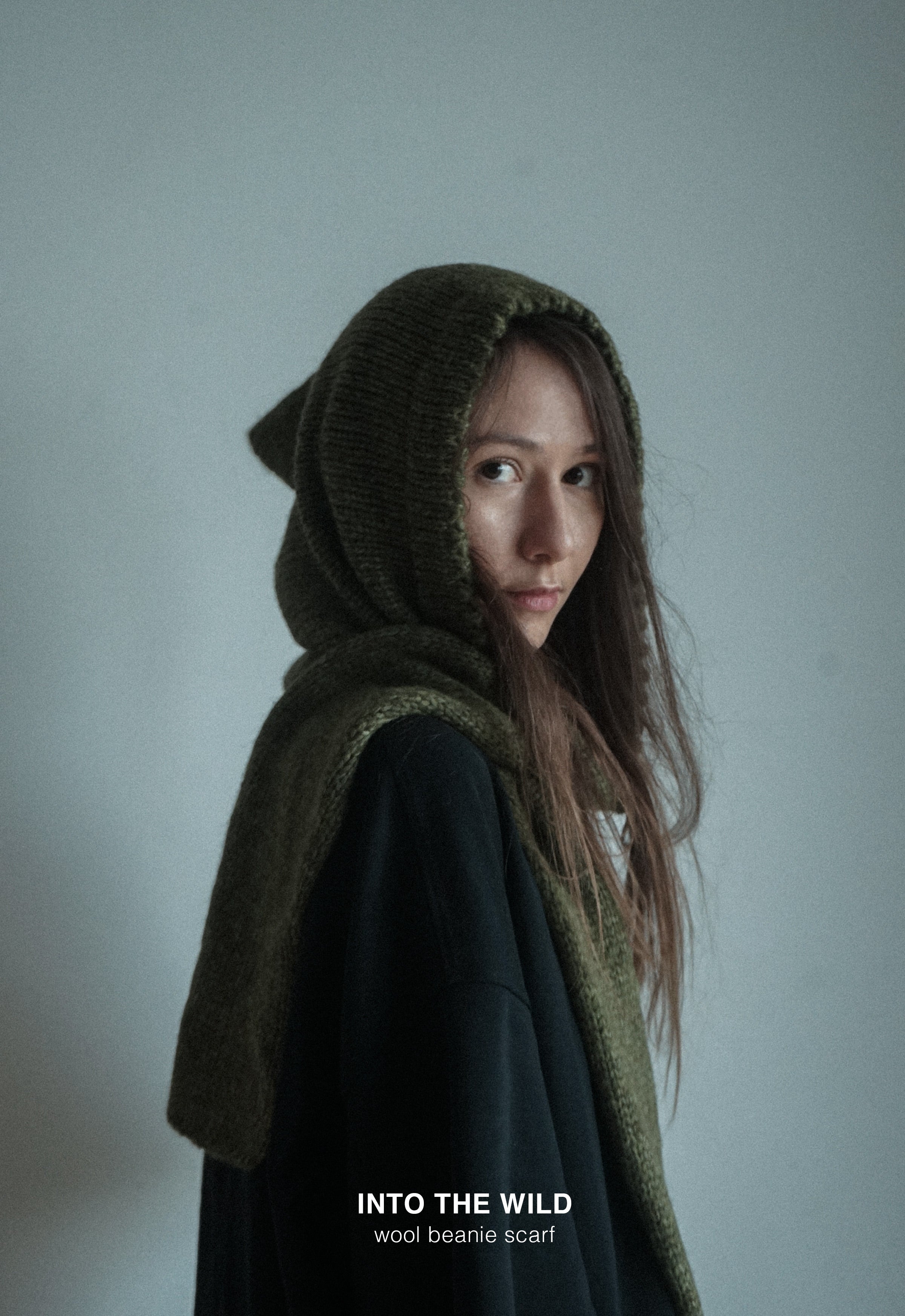 INTO THE WILD ALPCA WOOL BONNET SCARF