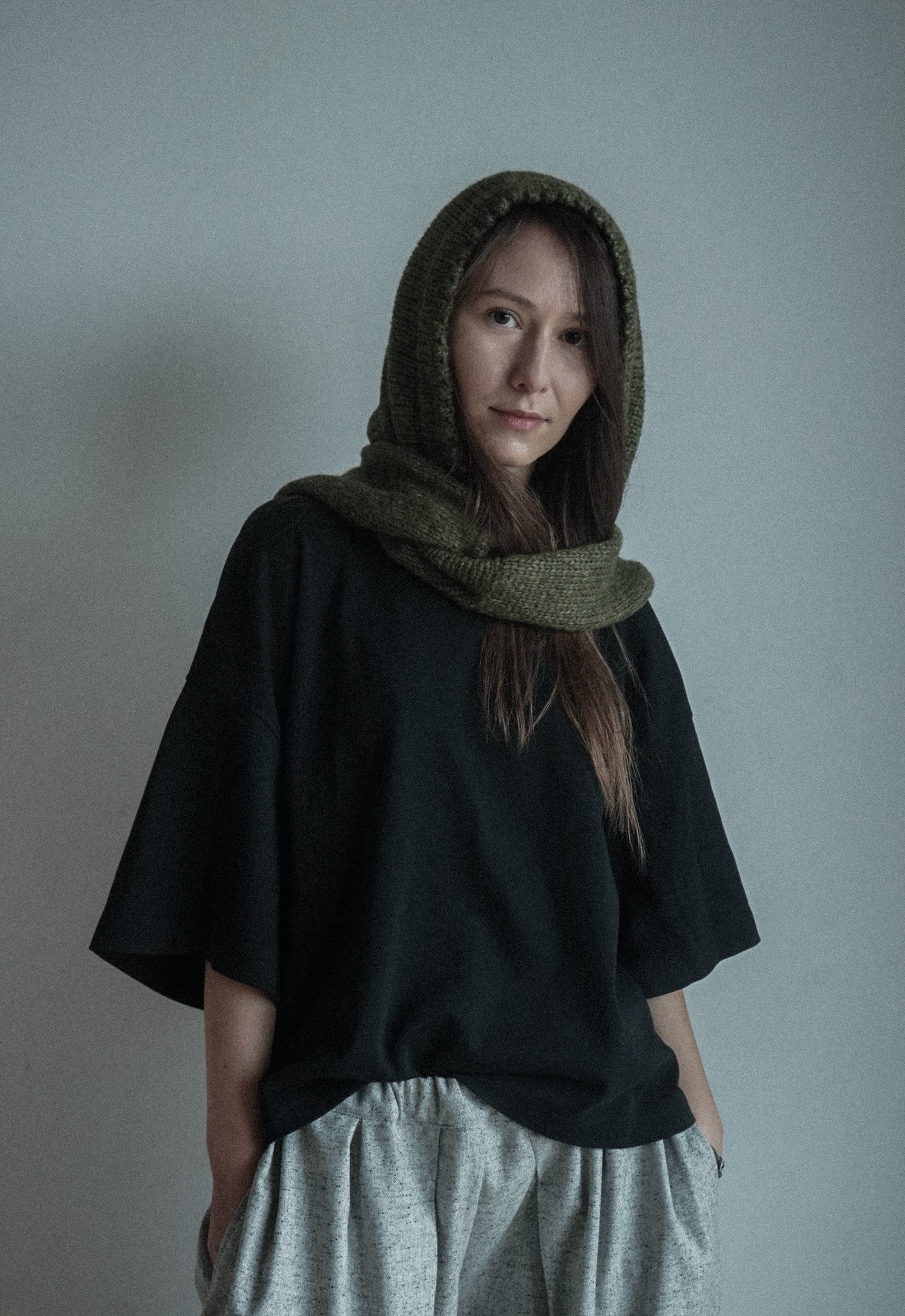 INTO THE WILD ALPCA WOOL BONNET SCARF