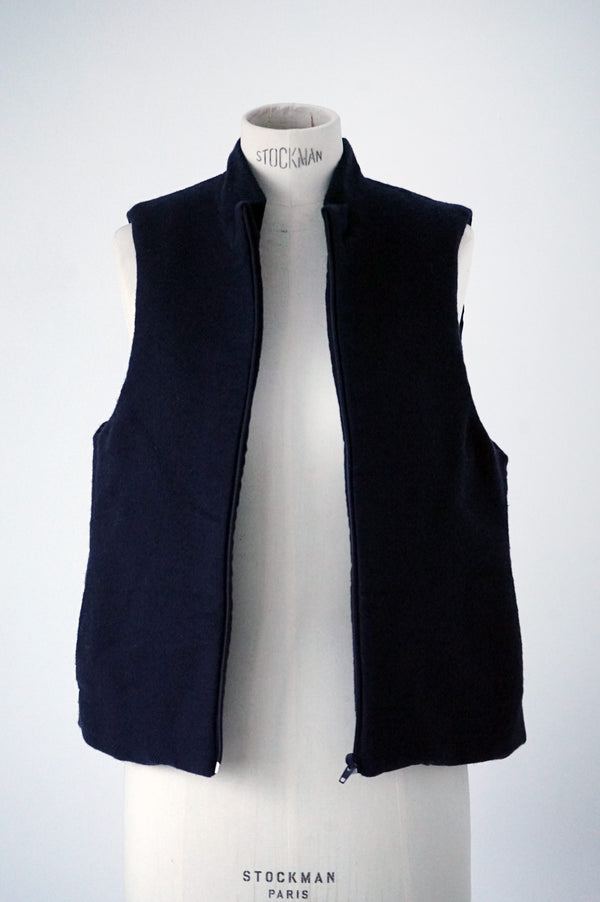 Dark Blue Wool vest