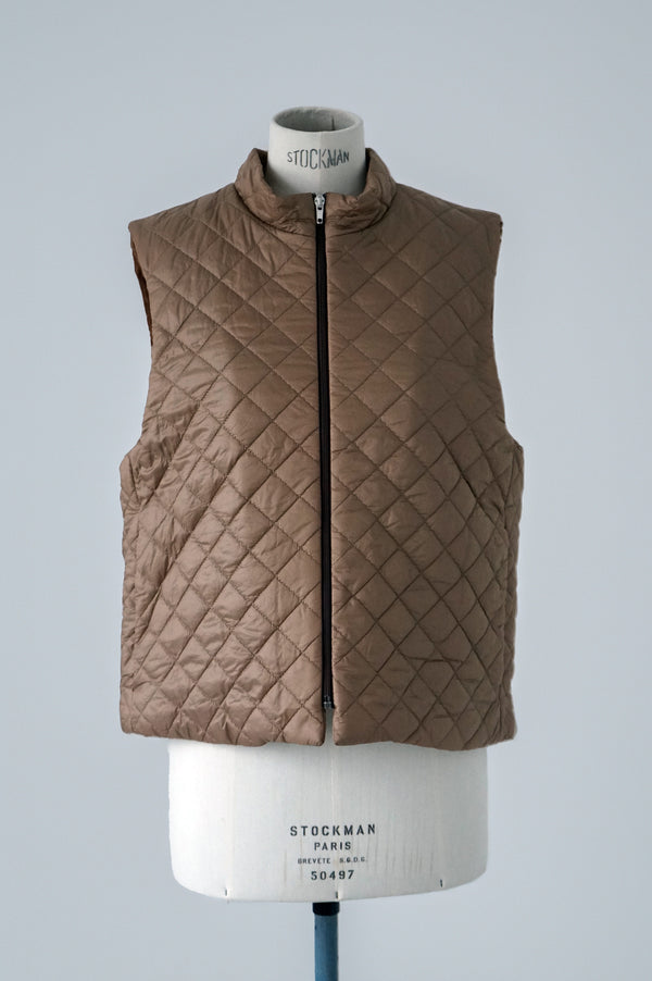 Quilted Brown Vest