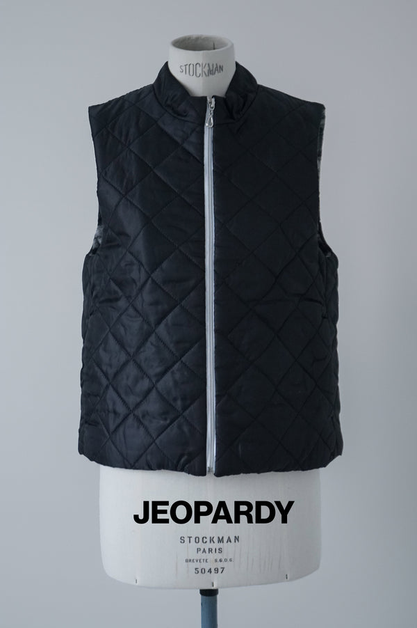 Quilted Black Vest