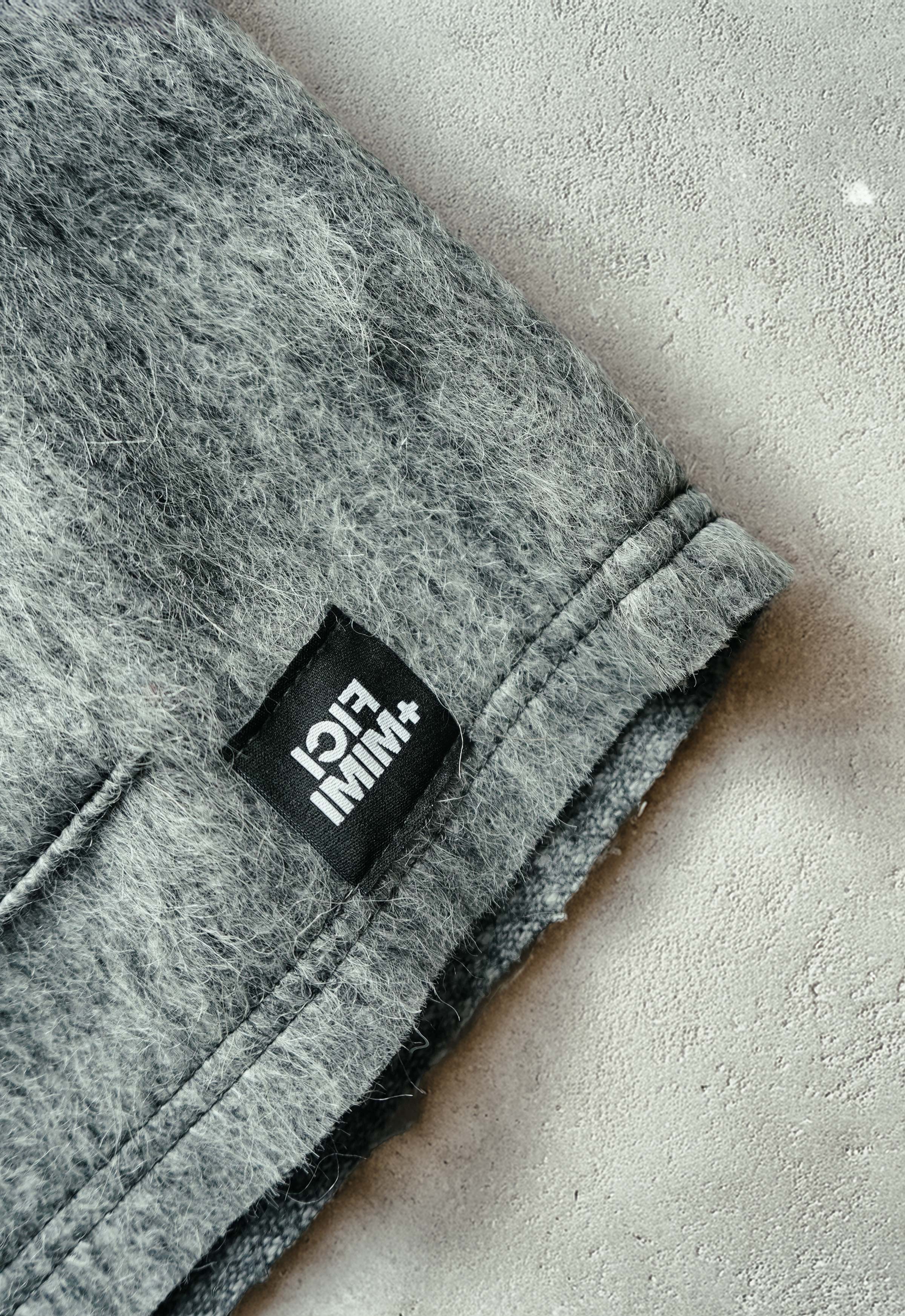 Sleeveless Wool Hoodie Vest — Storm Grey