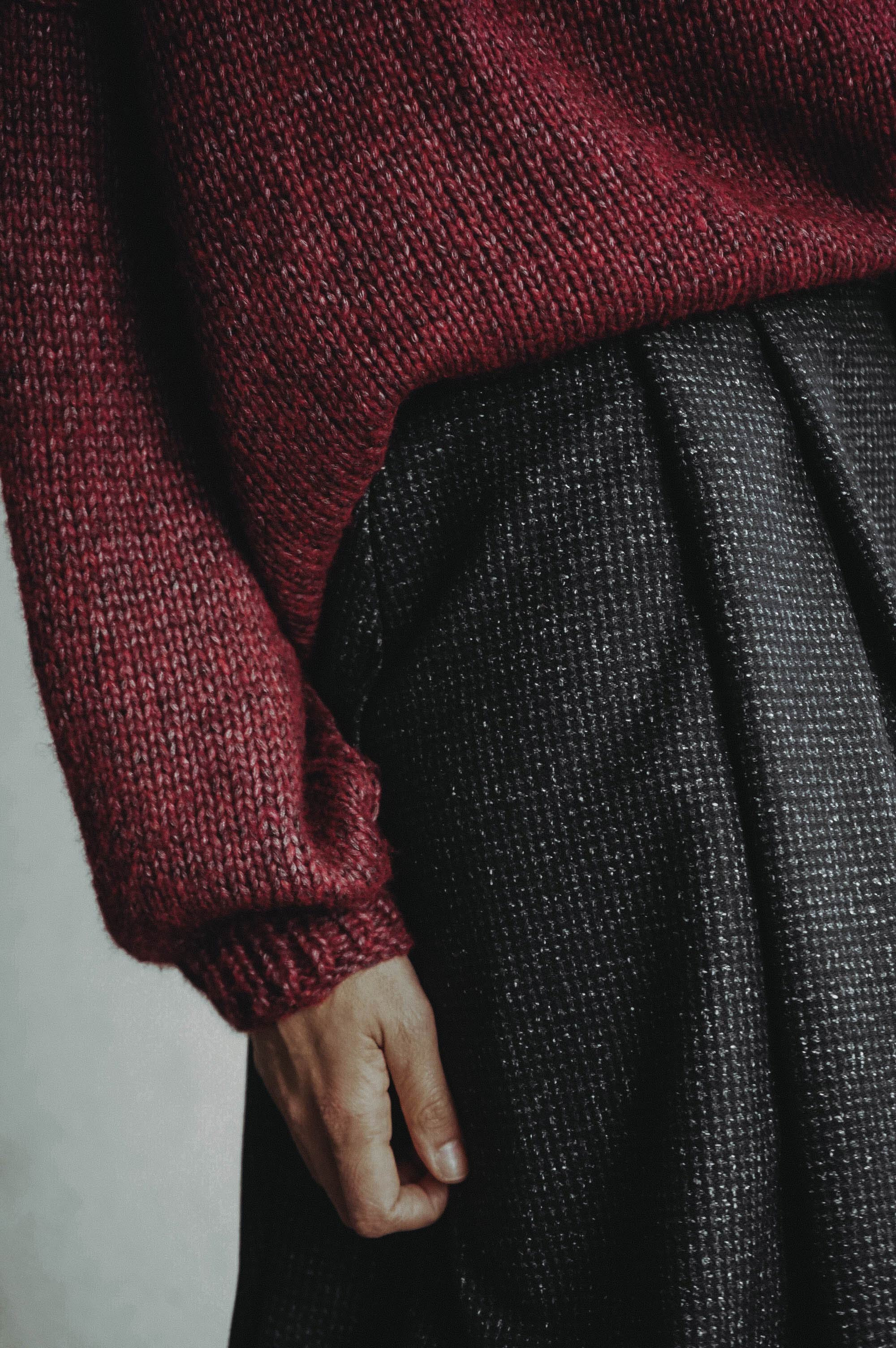 Autumn Leaves Wool Skirt