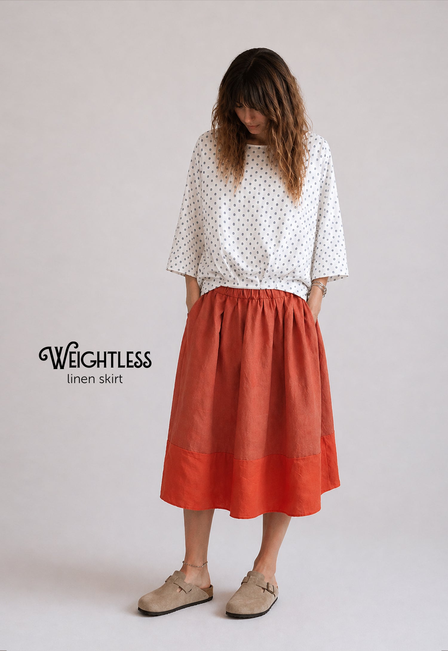 Weightless linen skirt