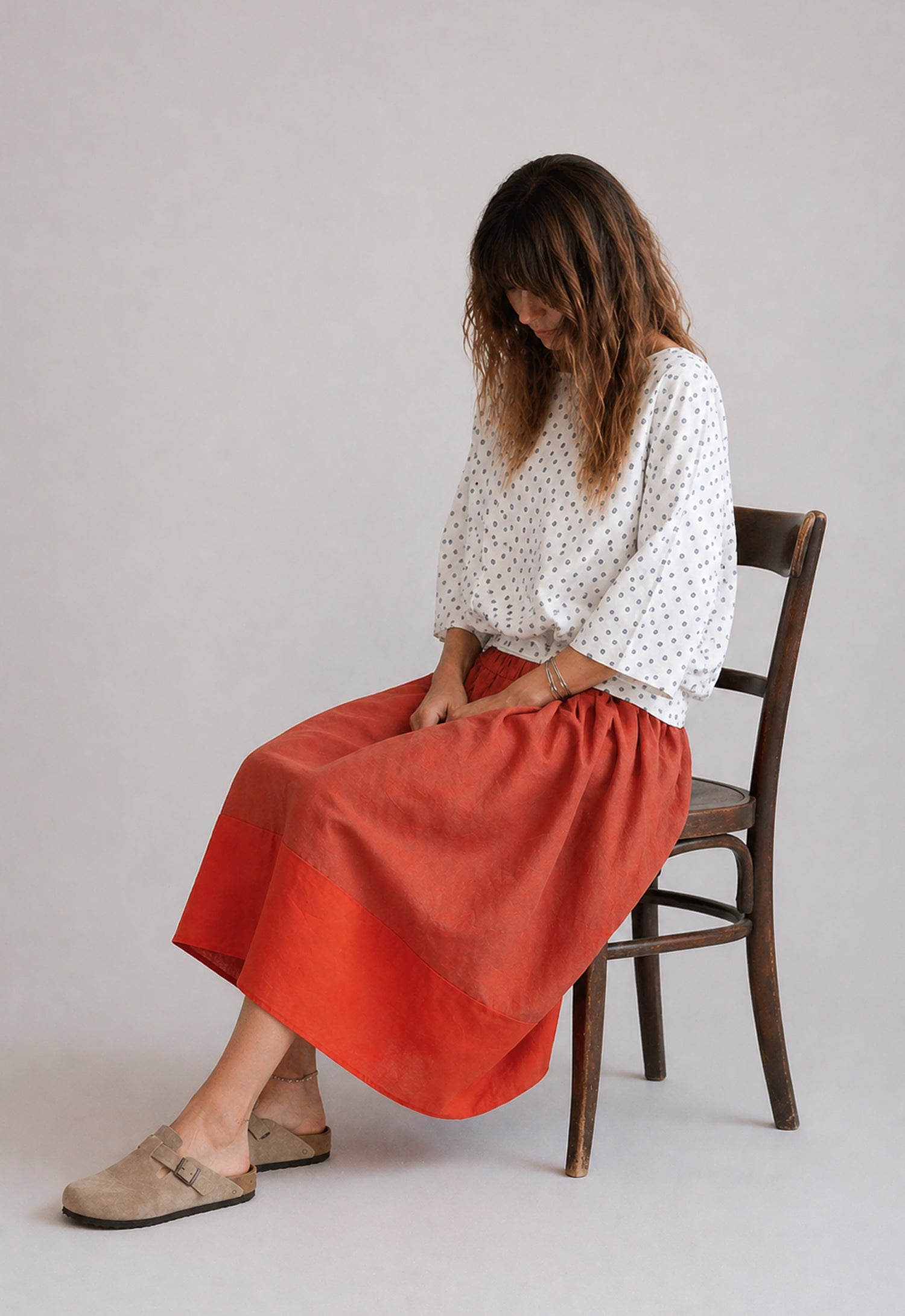 Weightless linen skirt