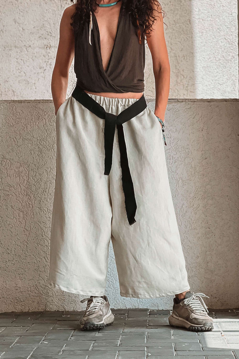 White Room Linen Trousers