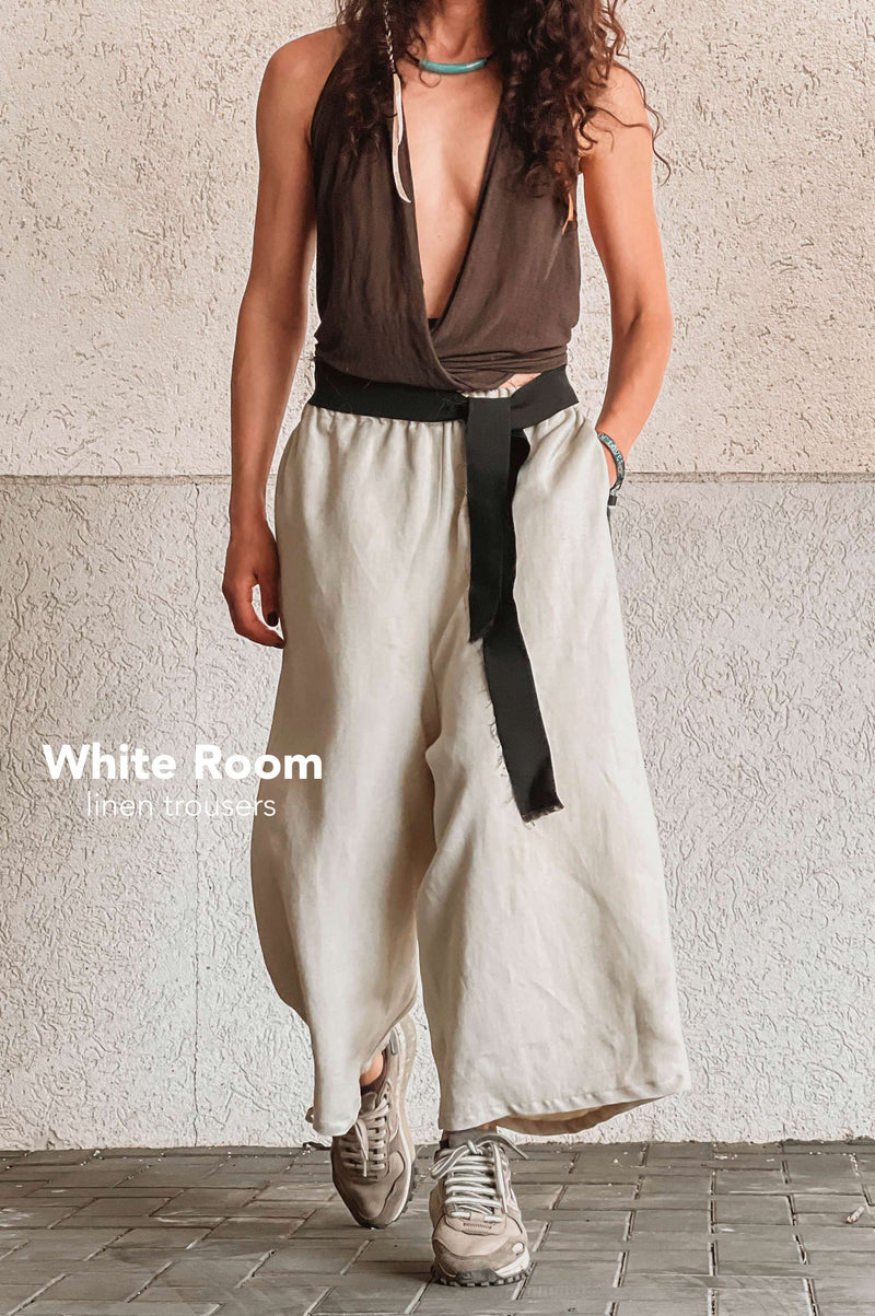 White Room Linen Trousers