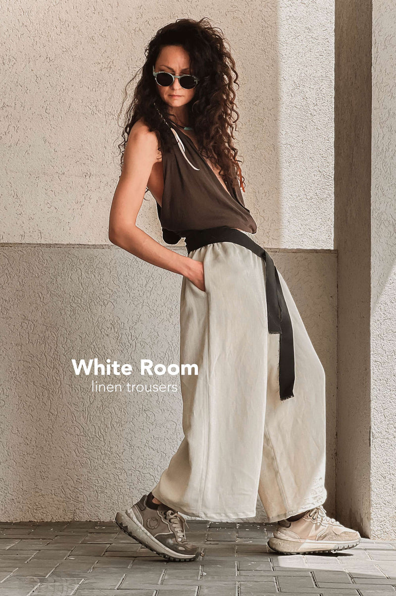 White Room Linen Trousers