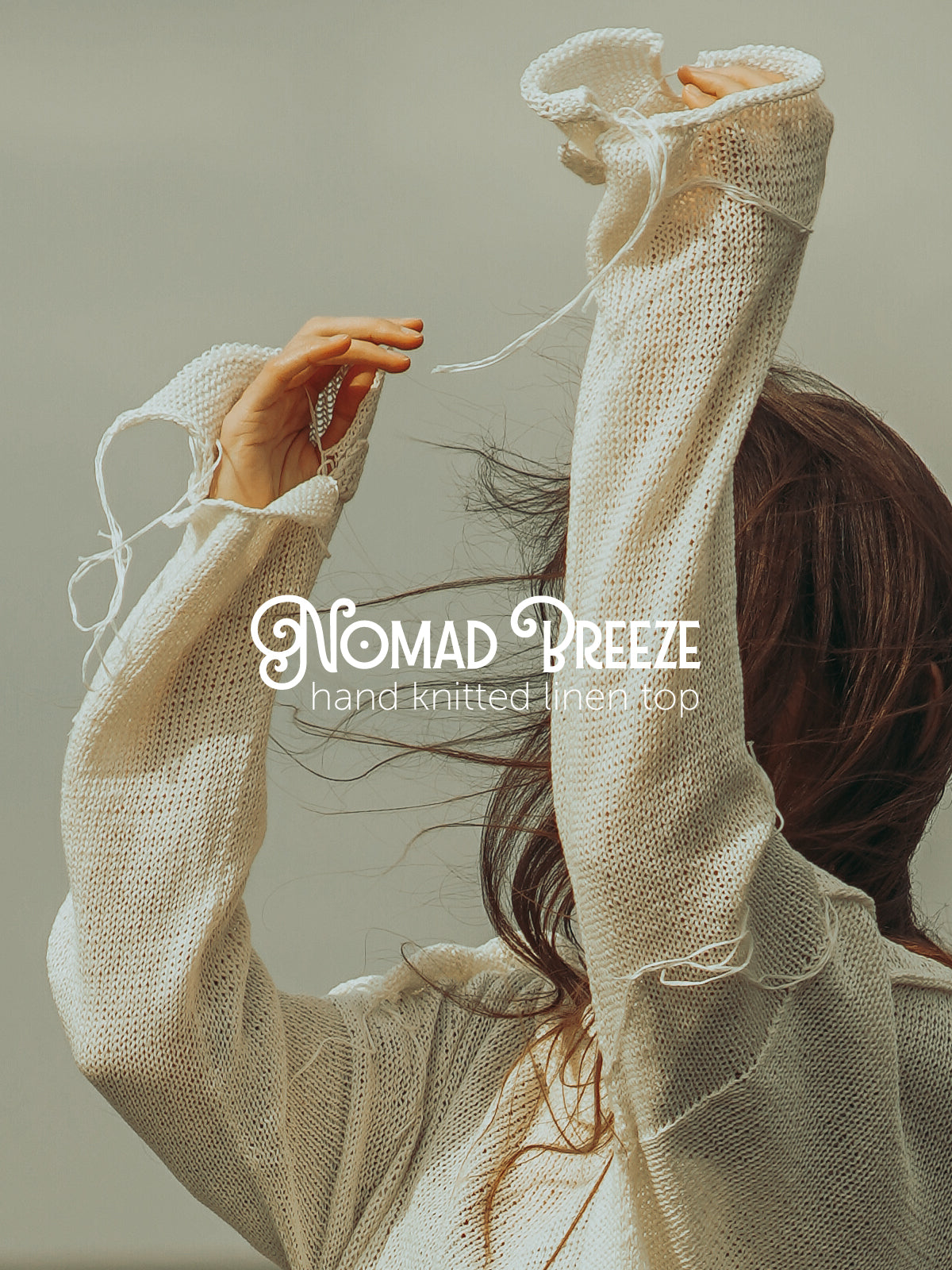 Nomad Breeze Hand knitted linen top