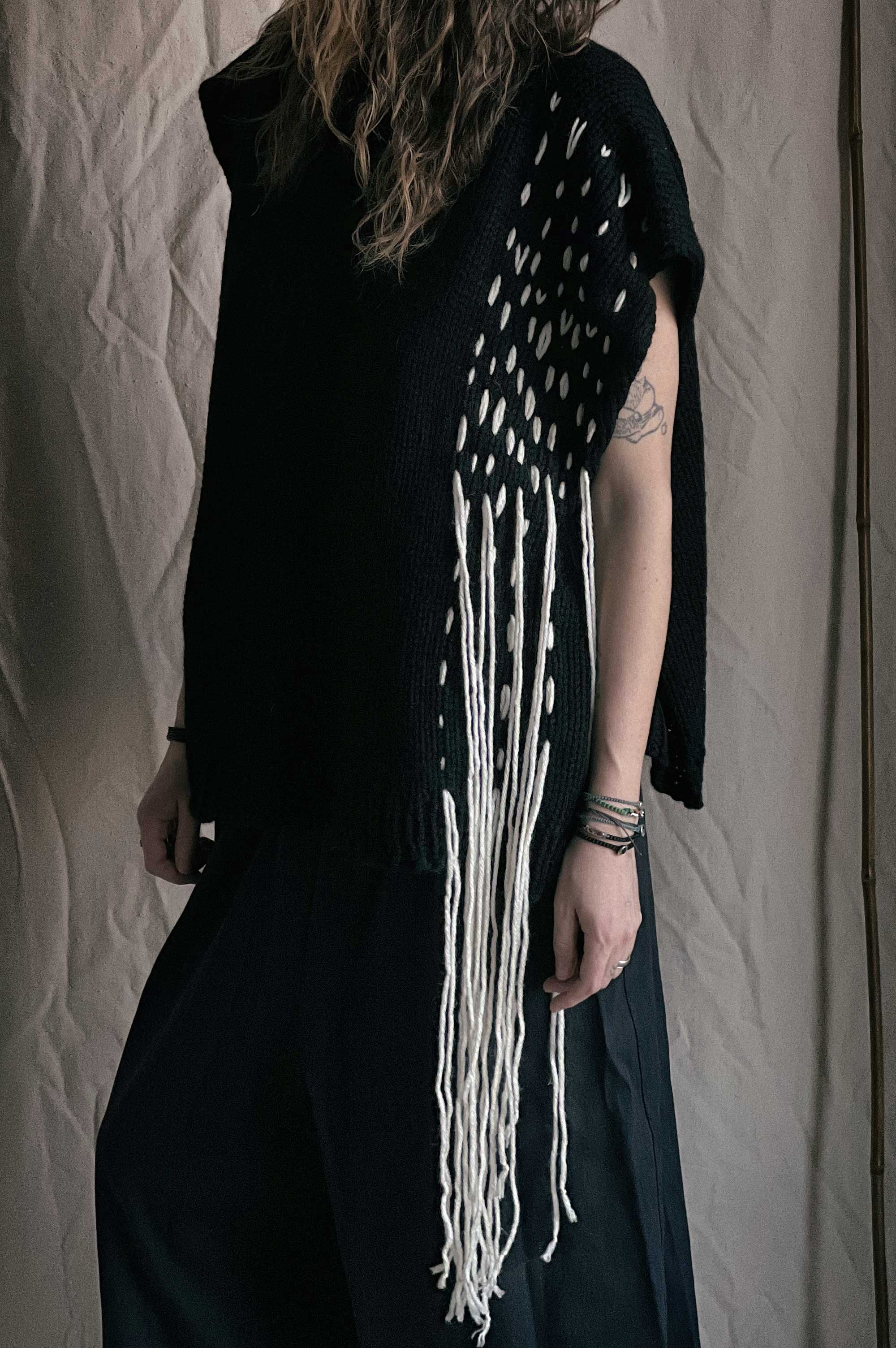 Yasushi Hand Knitted Vest