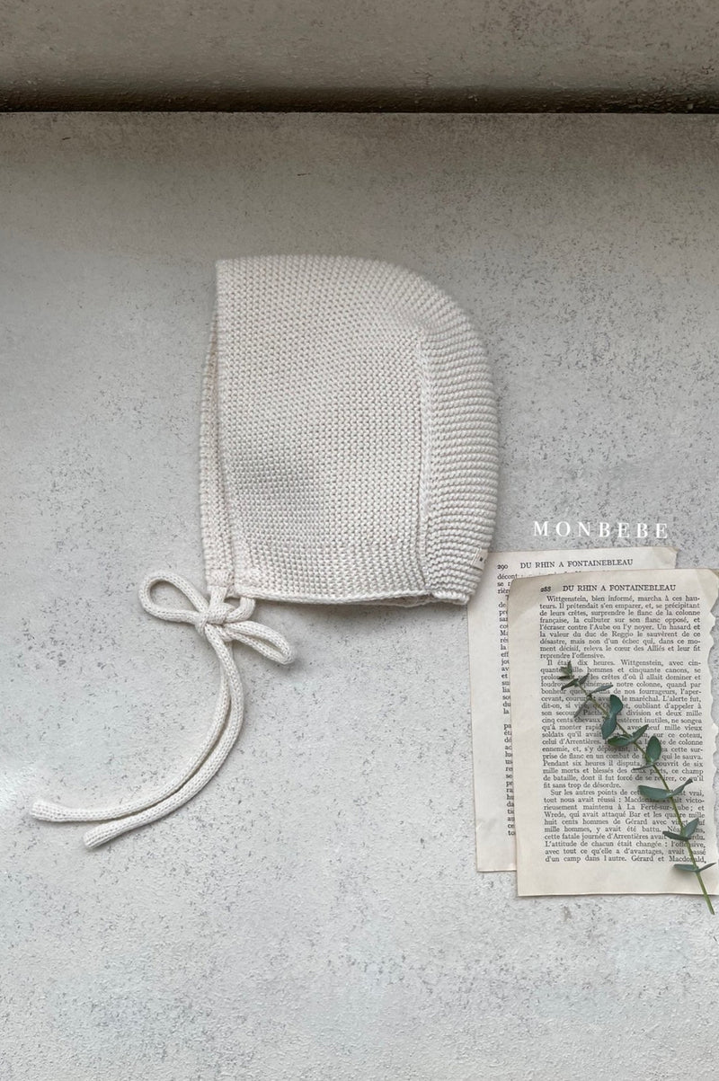 Knit Bonnet (Ivory)