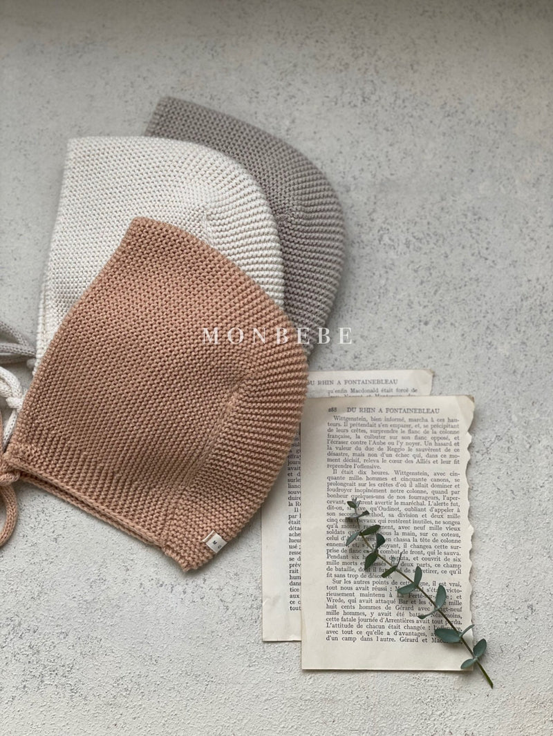 Knit Bonnet (Grey)