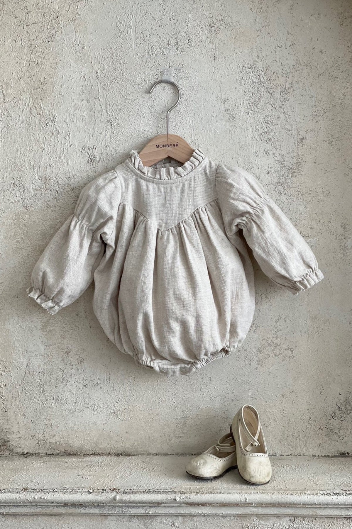 Leah Romper (Beige)