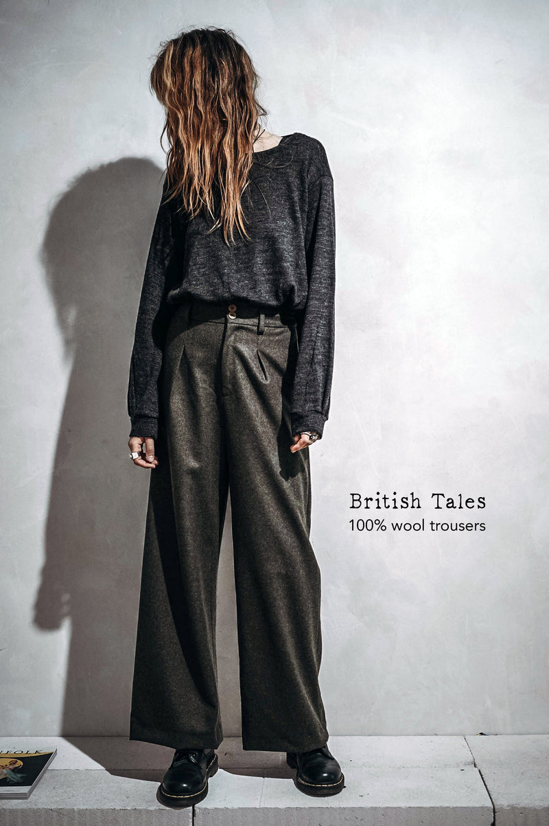 British Tales Wool Trousers