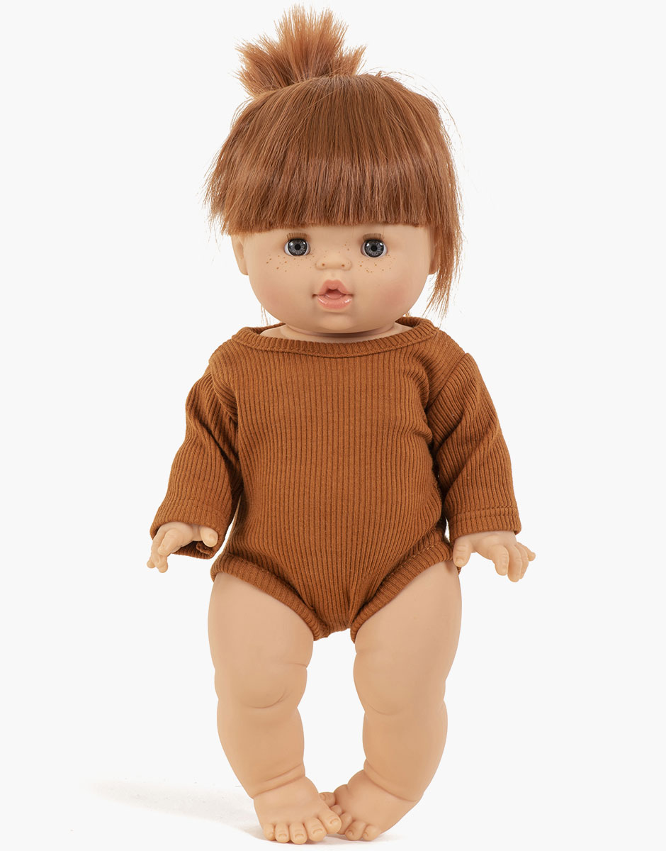 Body in ripped knit cognac